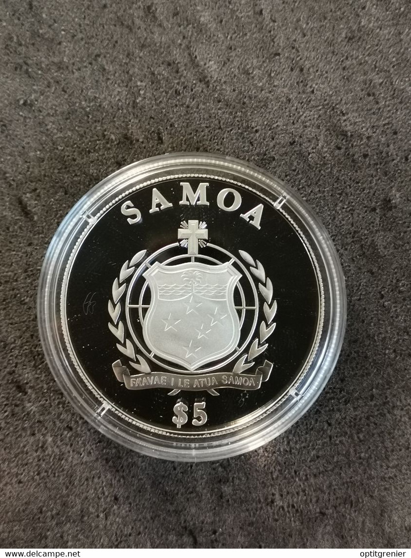 5 TALA 2012 (DOLLARS) ARGENT SAMOA / LES 10 COMMANDEMENTS / VI - TU NE FERAS PAS D'IMPURETE - Samoa Américaine