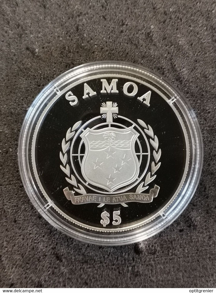 5 TALA 2012 (DOLLARS) ARGENT SAMOA / LES 10 COMMANDEMENTS / IX - TU N'AURAS PAS DE DESIR IMPUR VOLONTAIRE - American Samoa