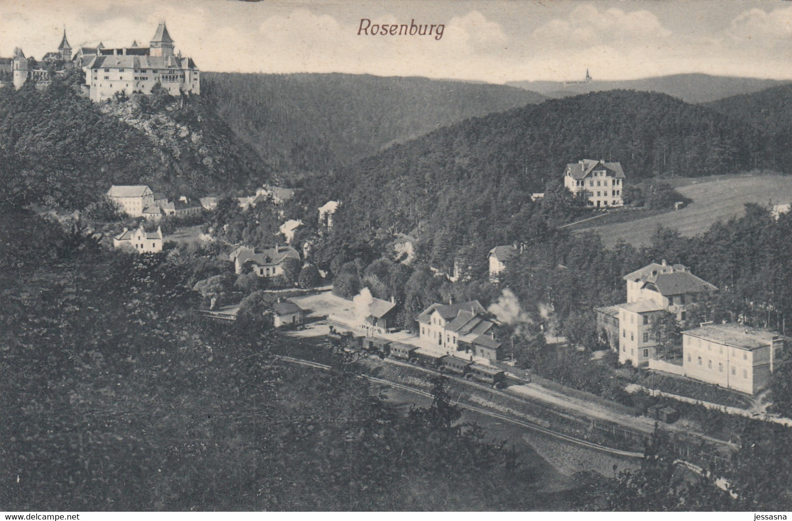 AK - NÖ - Waldviertel - Rosenburg - Ortseinsicht Mit Altem Bahnhof - 1911 - Rosenburg