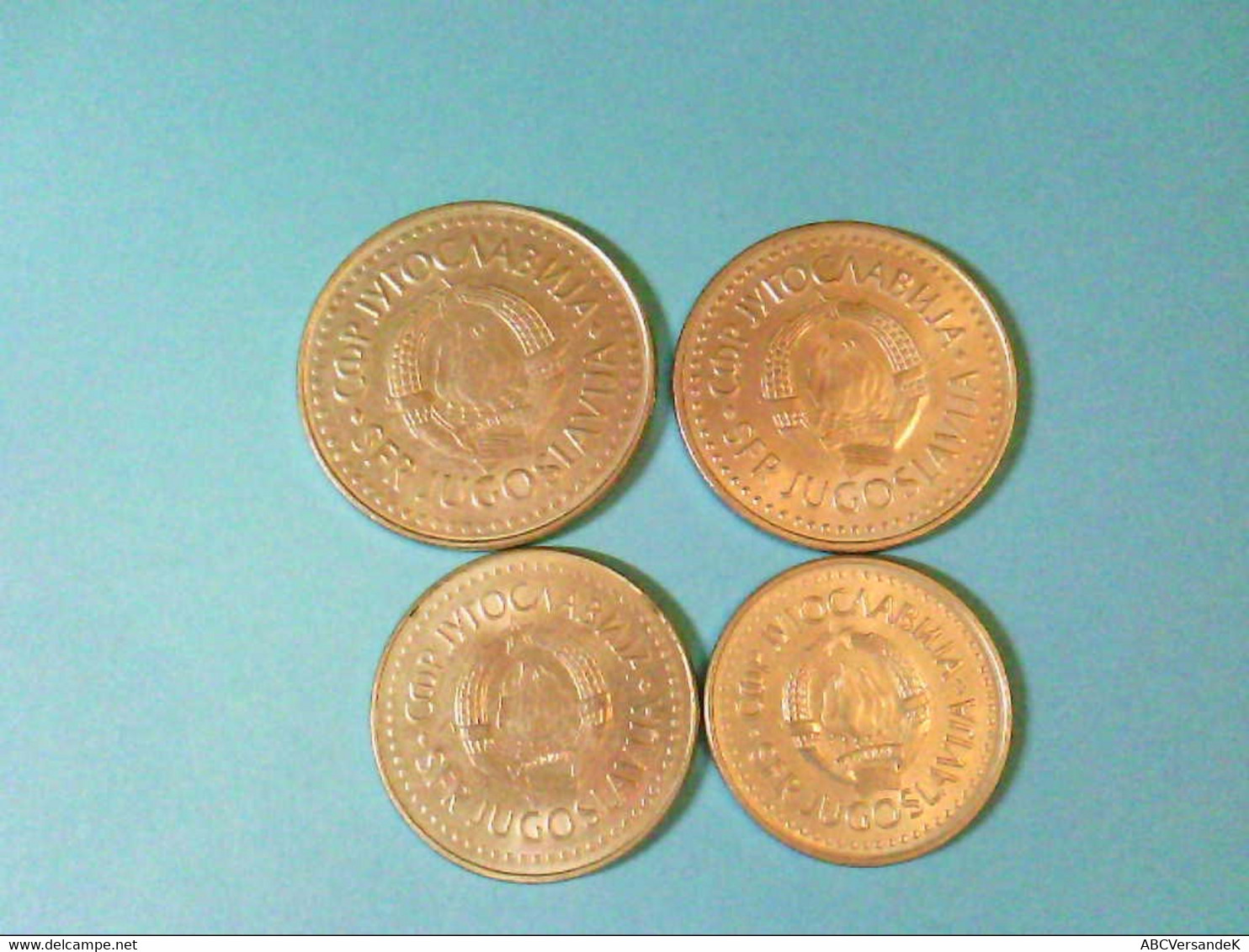 Jugoslavien / 4 Münzen / Dinara, Je 1 X 100, 50, 20, 10 Dinara. - Numismatica