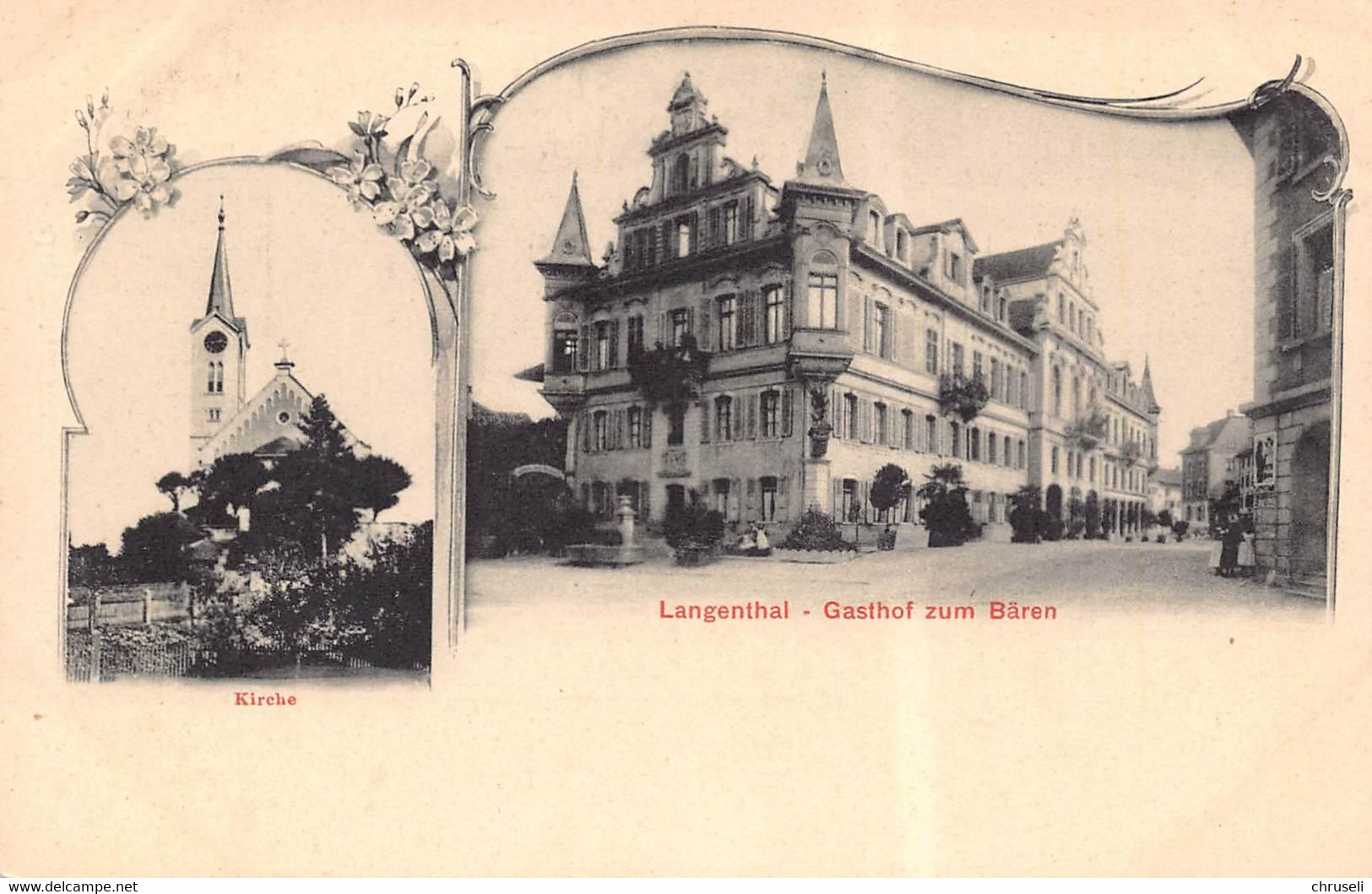 Langenthal Hotel Bären 2 Bild 1900 - Langenthal