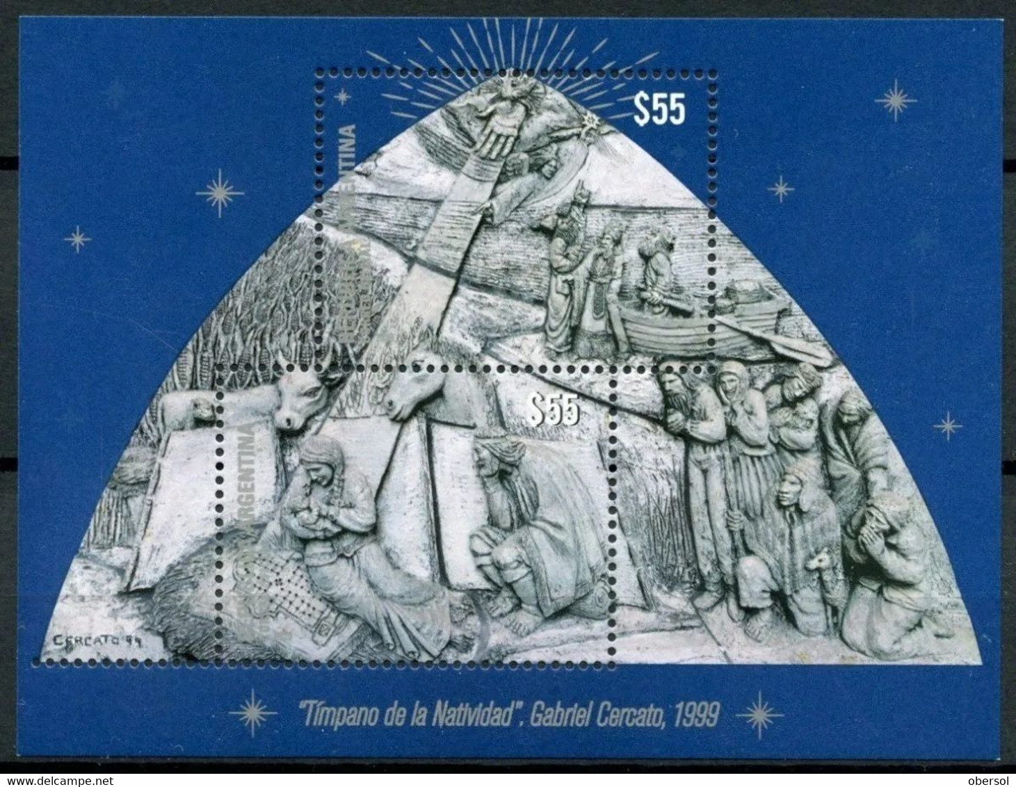 Argentina 2020 Religion Christmas Scene Souvenir Sheet MNH - Unused Stamps
