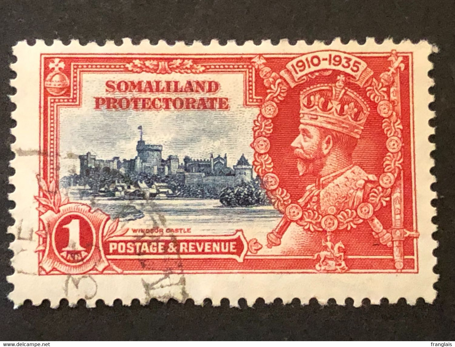 SOMALILAND SG 86   1 Anna Blue And Scarlet  FU - Somaliland (Protectorate ...-1959)