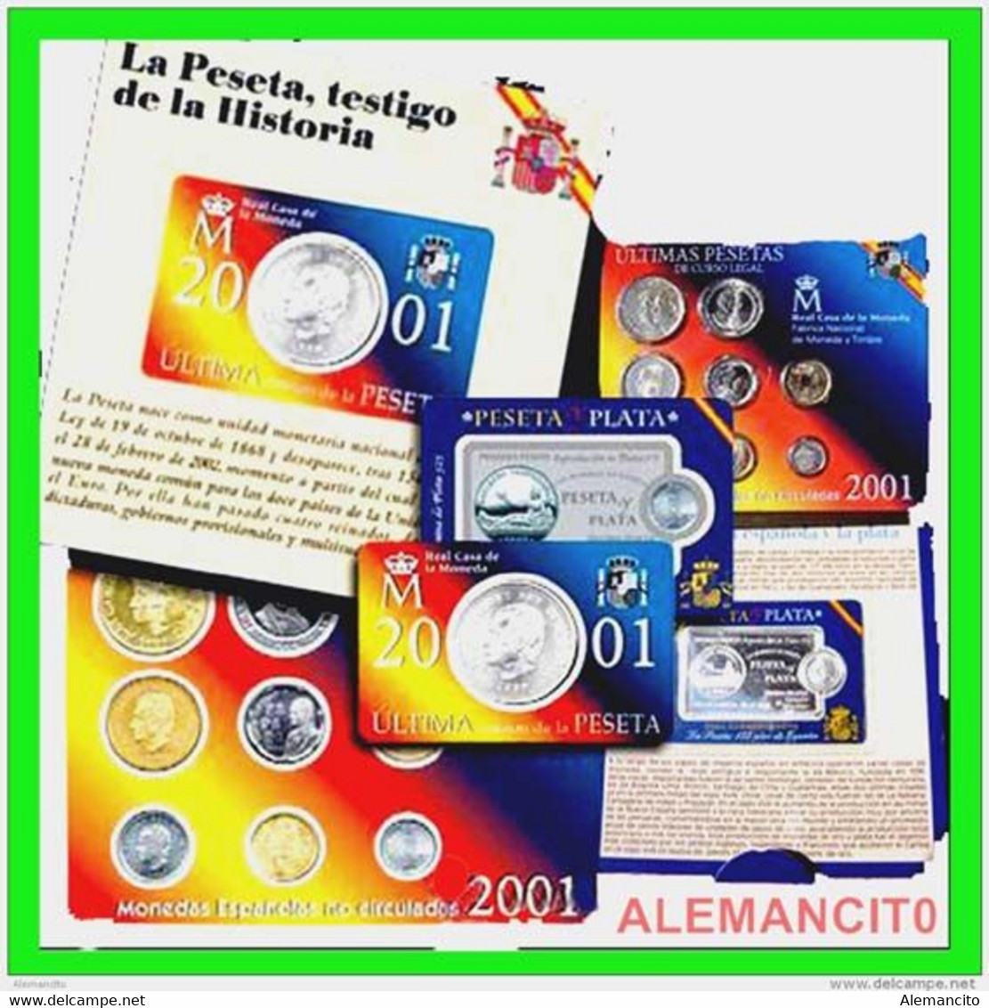 CARTERA COLECCION LA PESETA ,TESTIGO DE LA HISTORIA, ESTUCHE OFICIAL AÑO 2007 - Mint Sets & Proof Sets