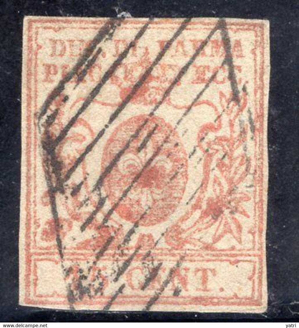 Ducato Di Parma (1857) - 25 Cent. Vermiglio Chiaro Ø - Parma