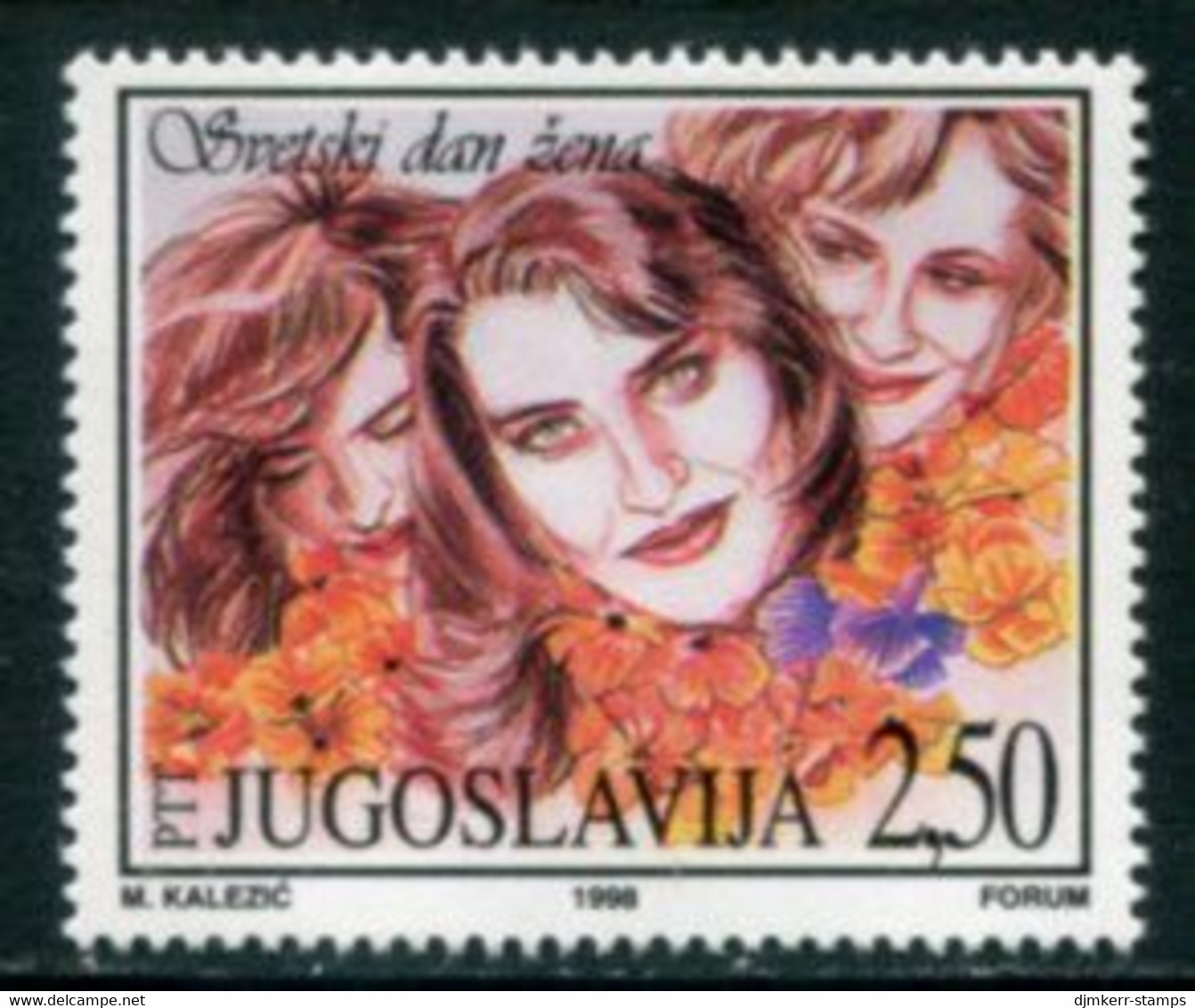 YUGOSLAVIA 1998 International Women's Day MNH / **.  Michel 2853 - Neufs