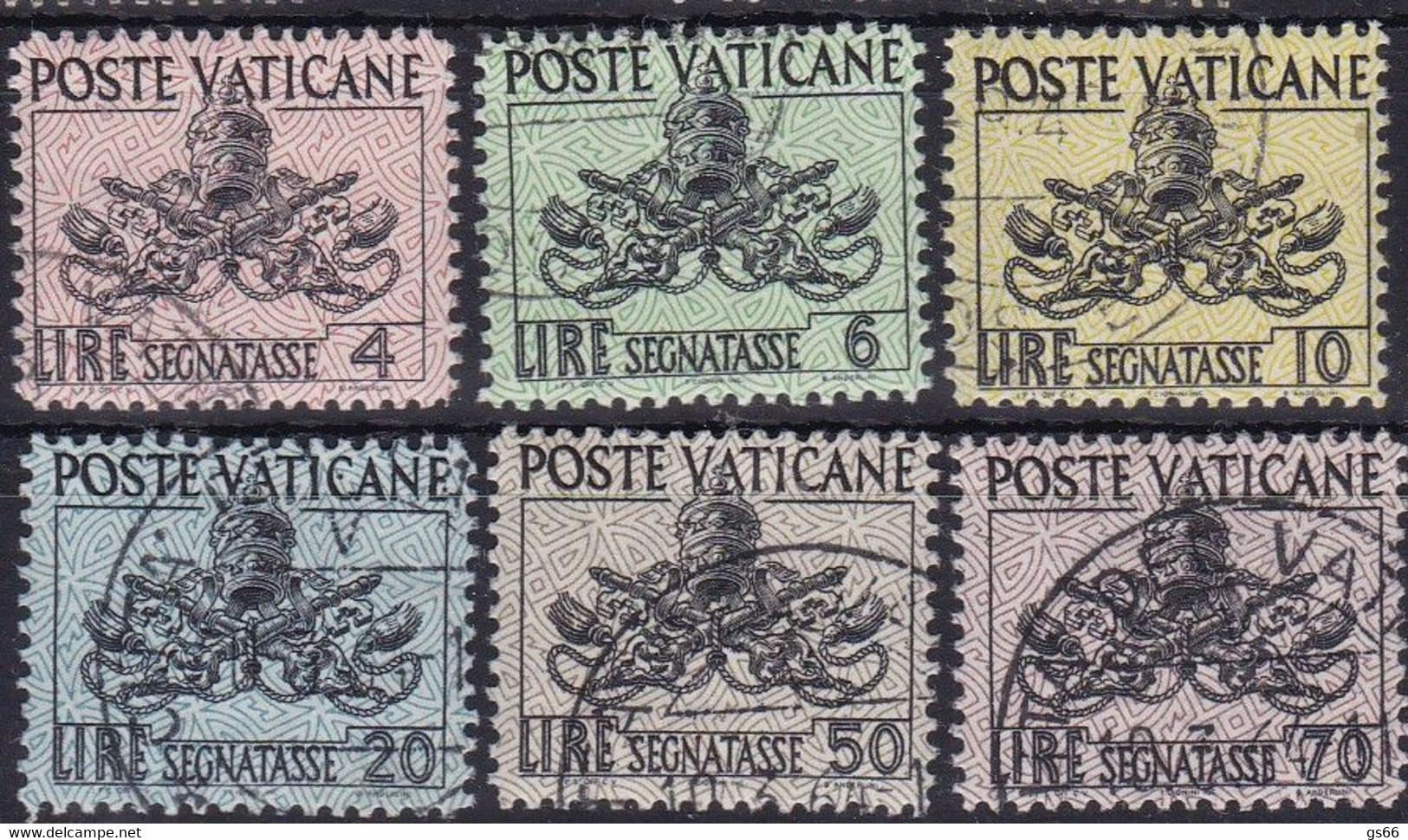 Vatican, 1954, P13/18,  Used Oo, Portomarken - Taxes