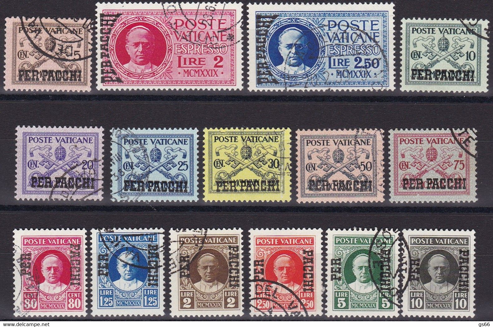 Vatican, 1931,  Pk 01/15,  Used Oo, Paketmarken - Colis Postaux