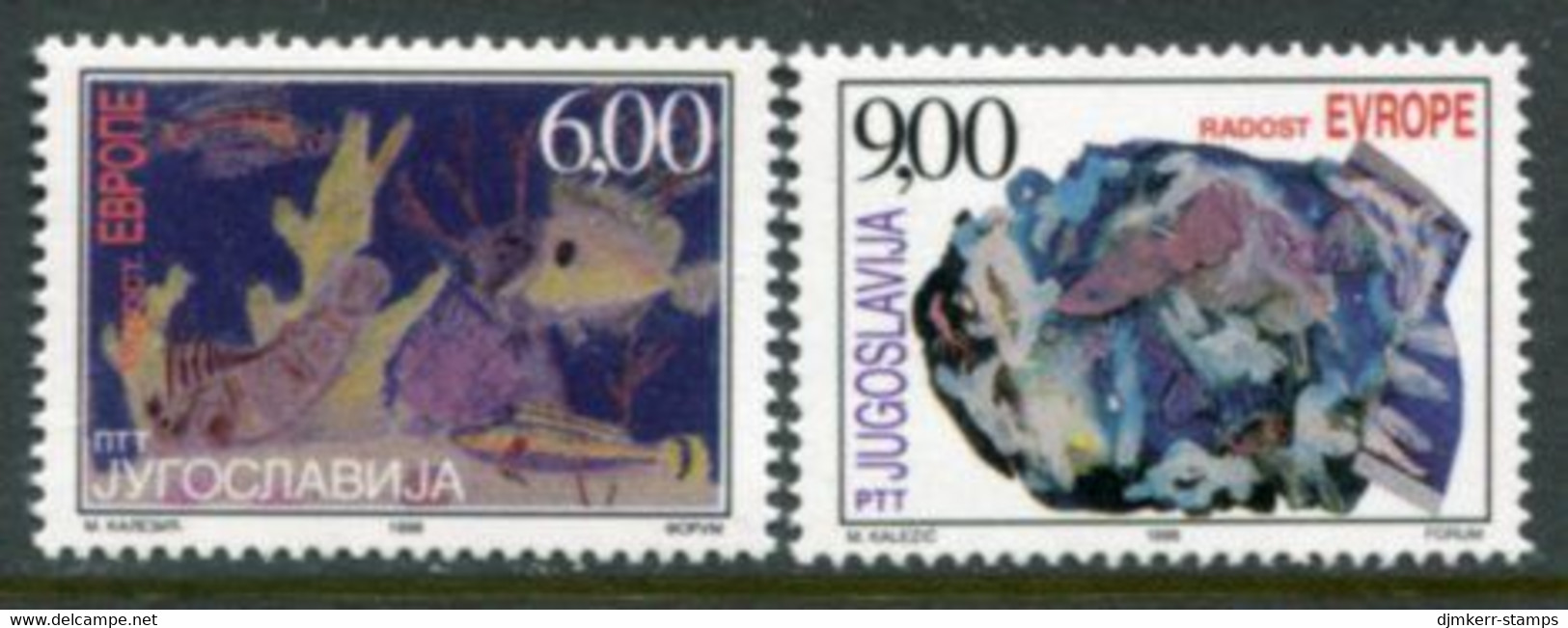 YUGOSLAVIA 1998 Universal Children's Day MNH / **.  Michel 2878-79 - Ungebraucht