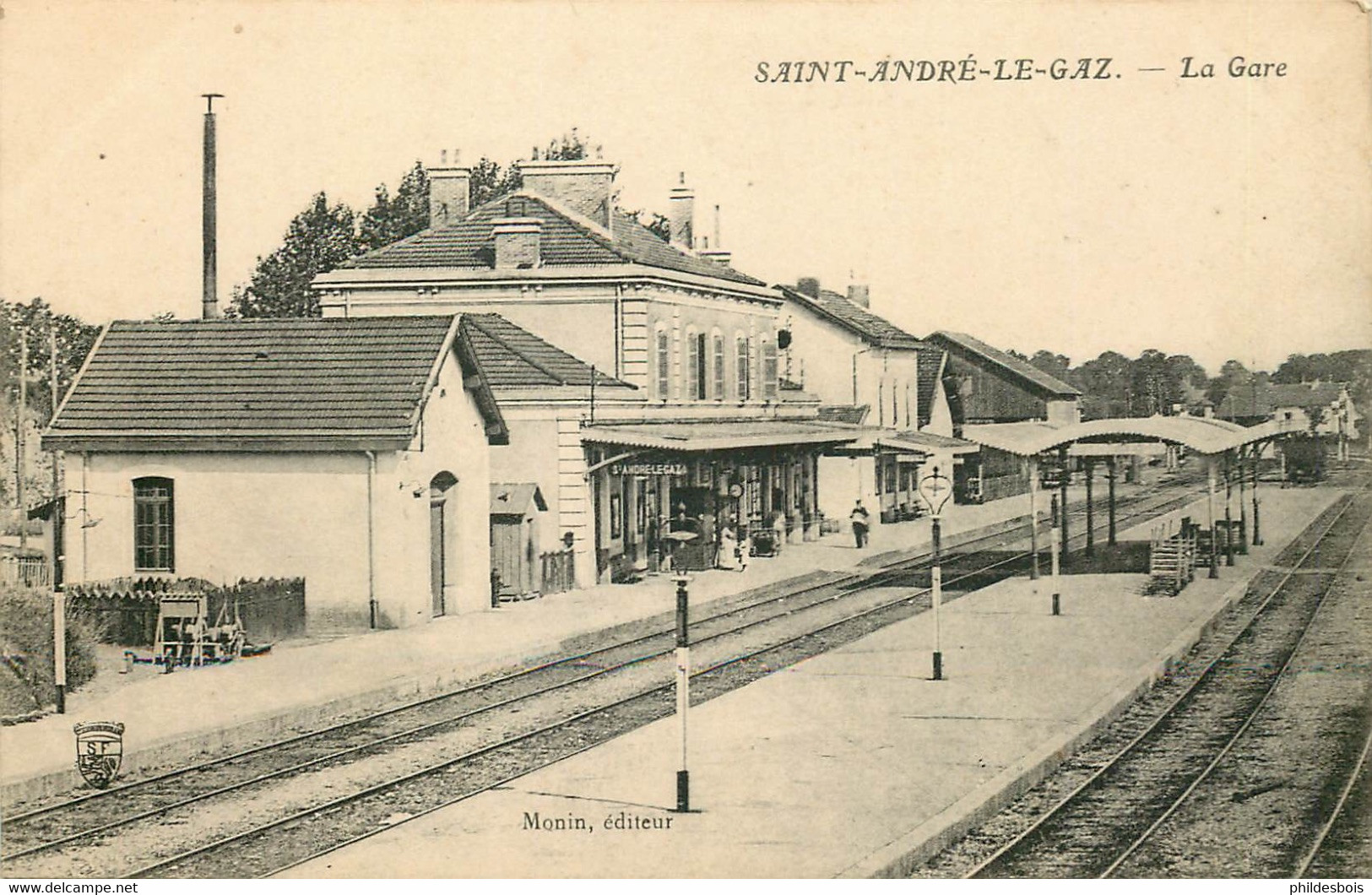 ISERE  SAINT ANDRE LE GAZ  La Gare - Saint-André-le-Gaz