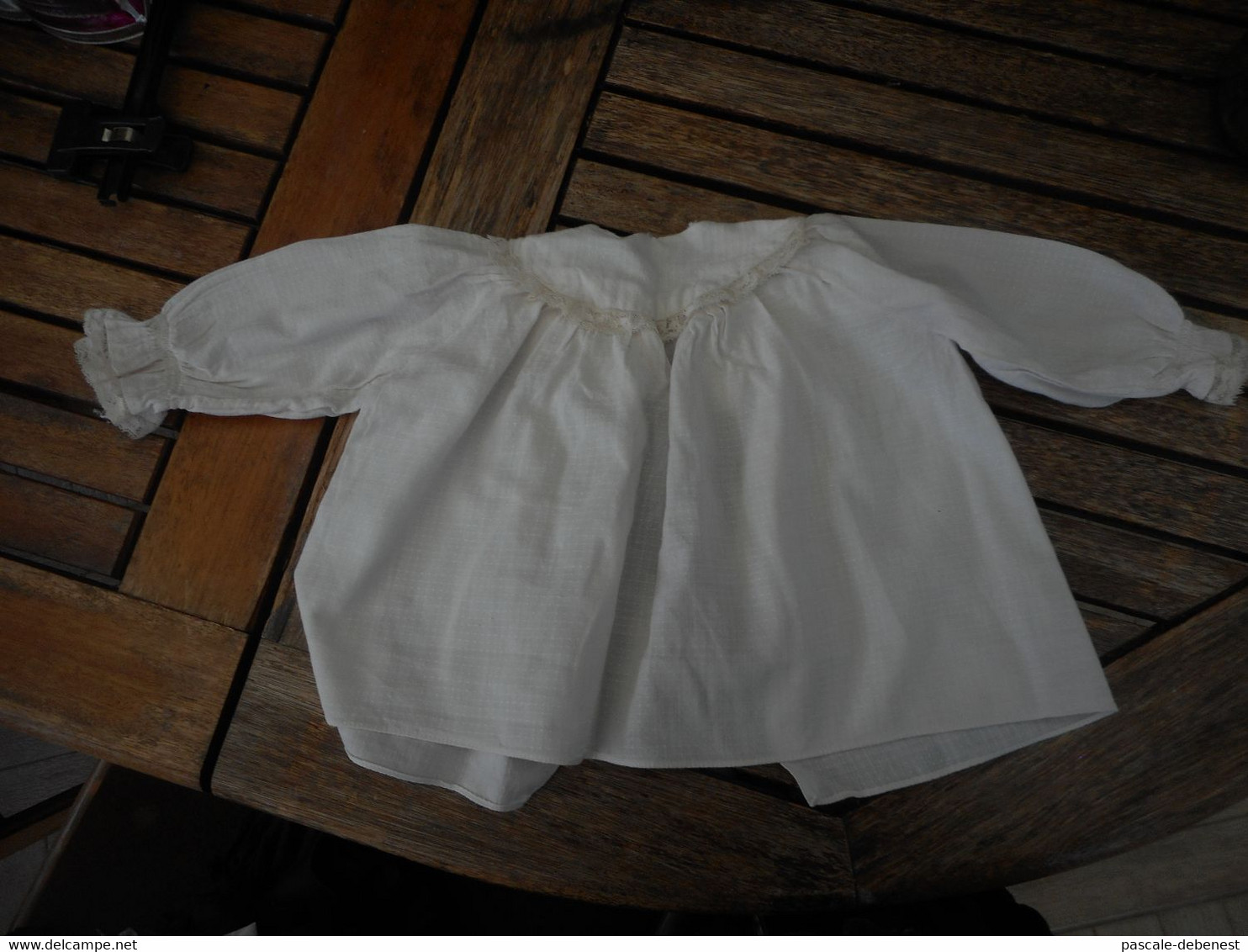 Ancienne Blouse Blanche Naissance - 1940-1970