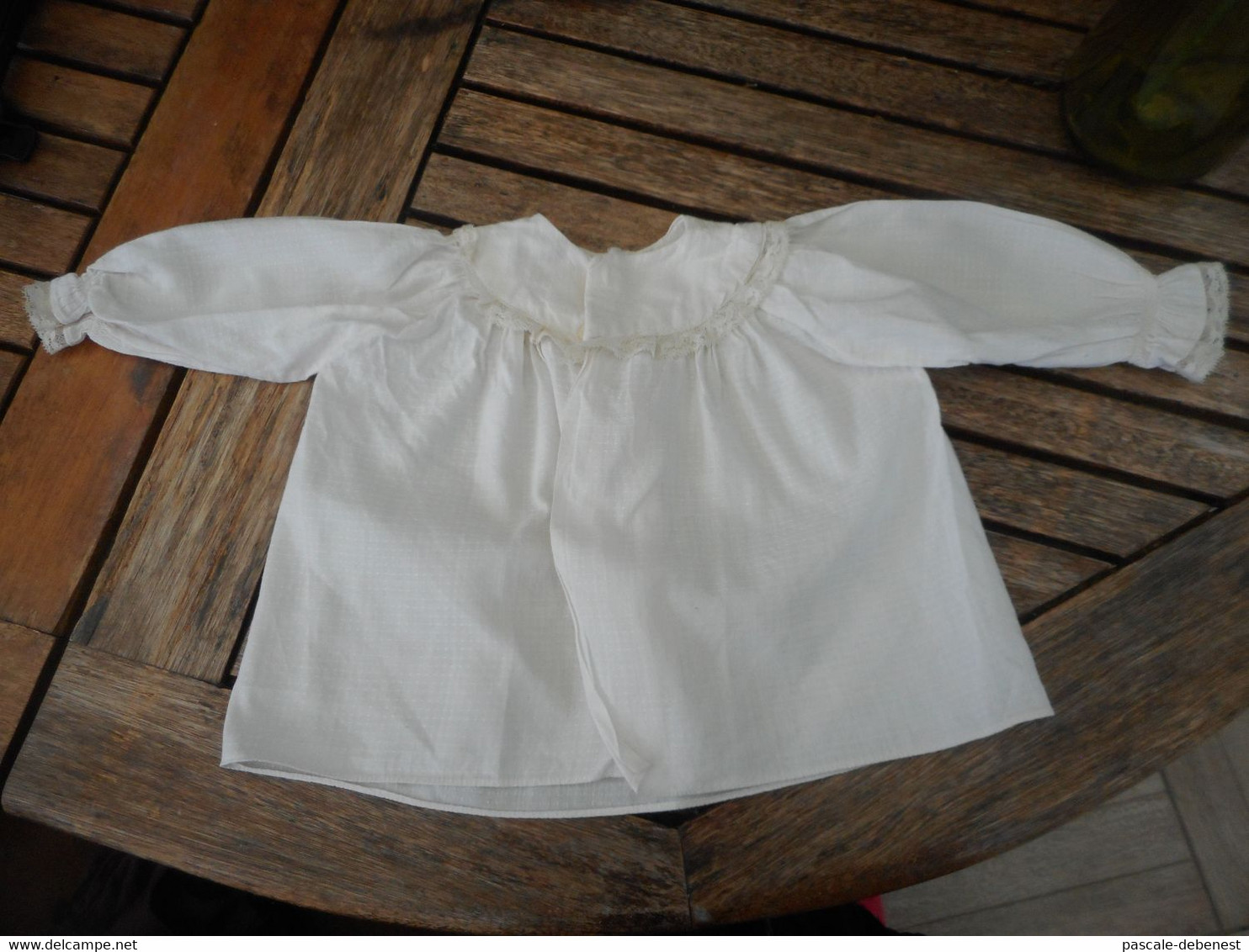 Ancienne Blouse Blanche Naissance - 1940-1970