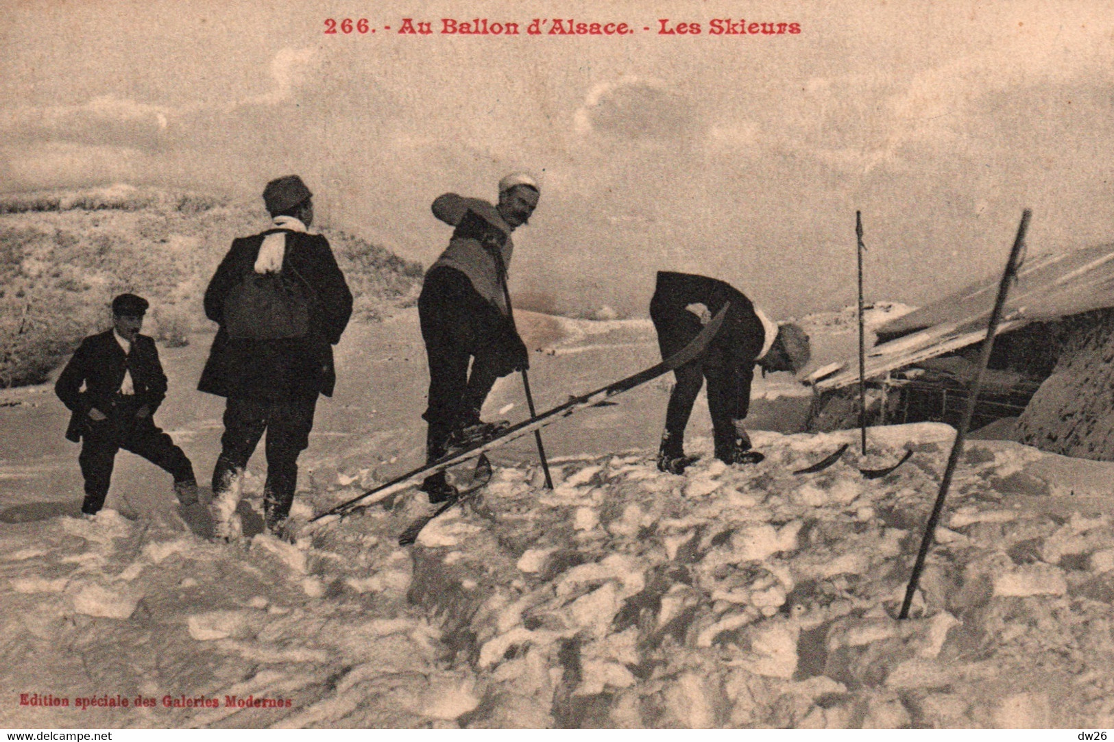Sports D'hiver Dans Les Vosges - Ski: Les Skieurs Au Ballon D'Alsace - Edition Galeries Modernes - Carte N° 266 - Sports D'hiver