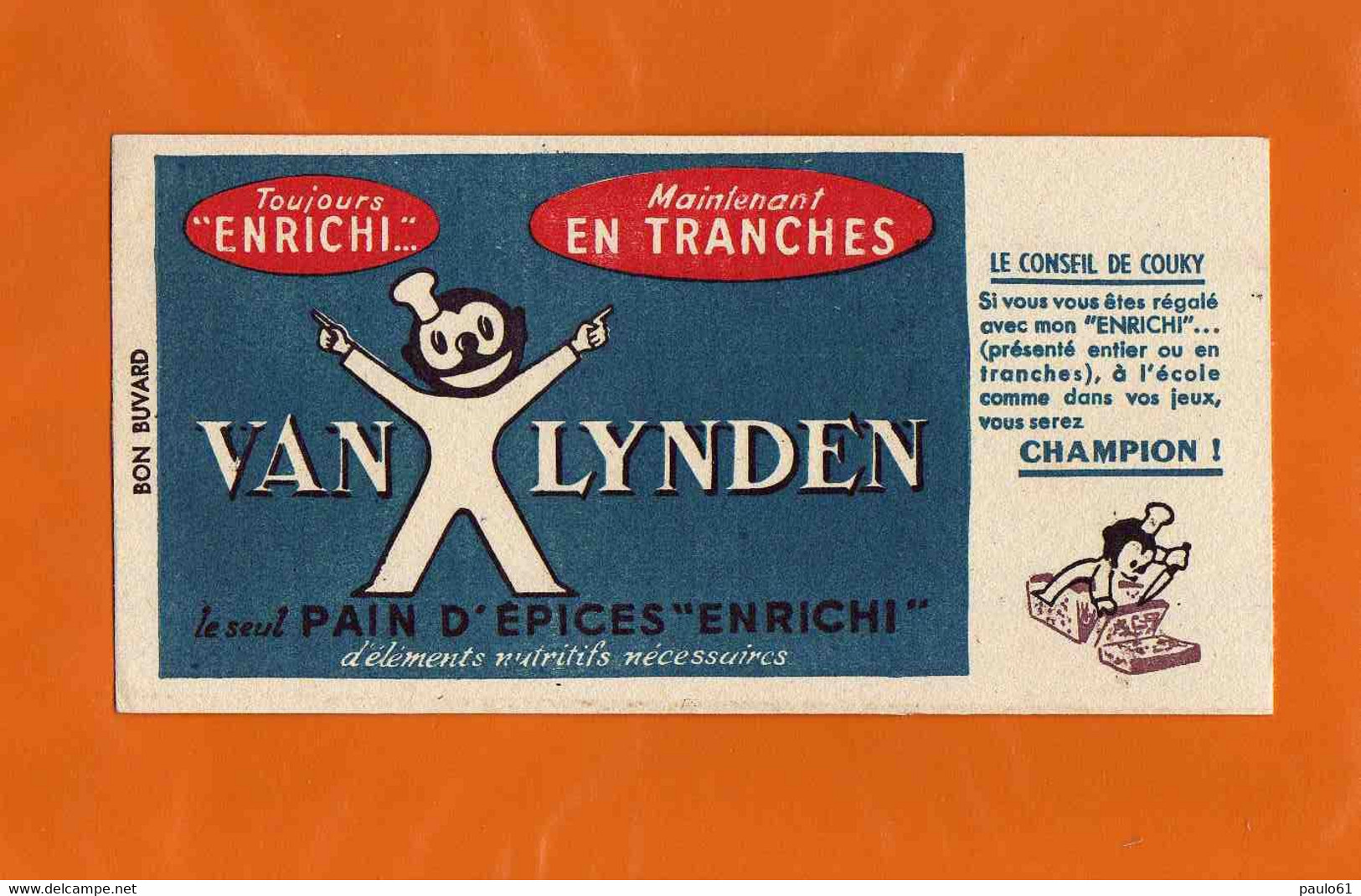 BUVARD  : Pain D'Epice VAN LYNDEN - Gingerbread