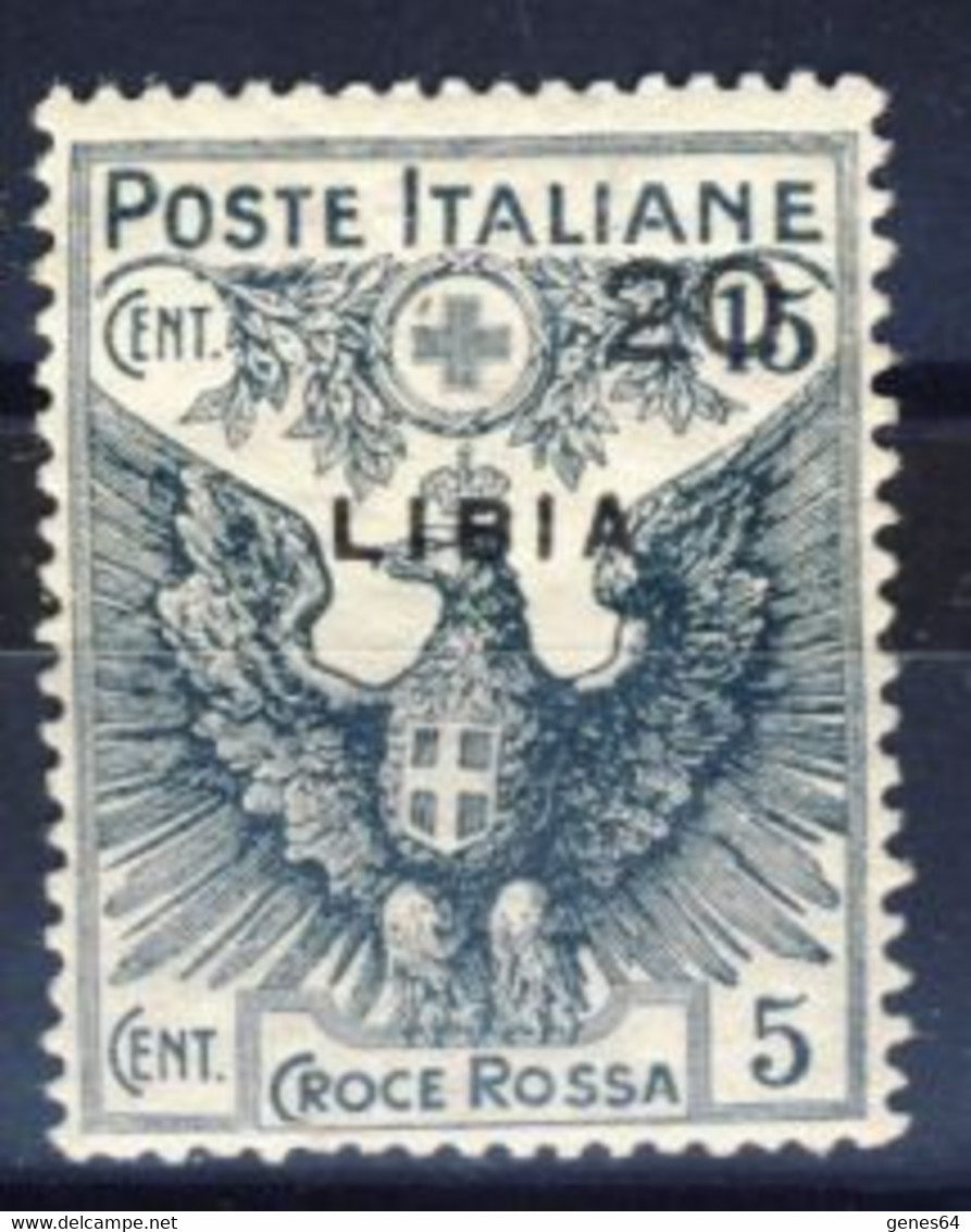 1915 - Croce Rossa Cent.20 Su 15 MNH** (vedi Descrizione) 1 Immagine - Libya
