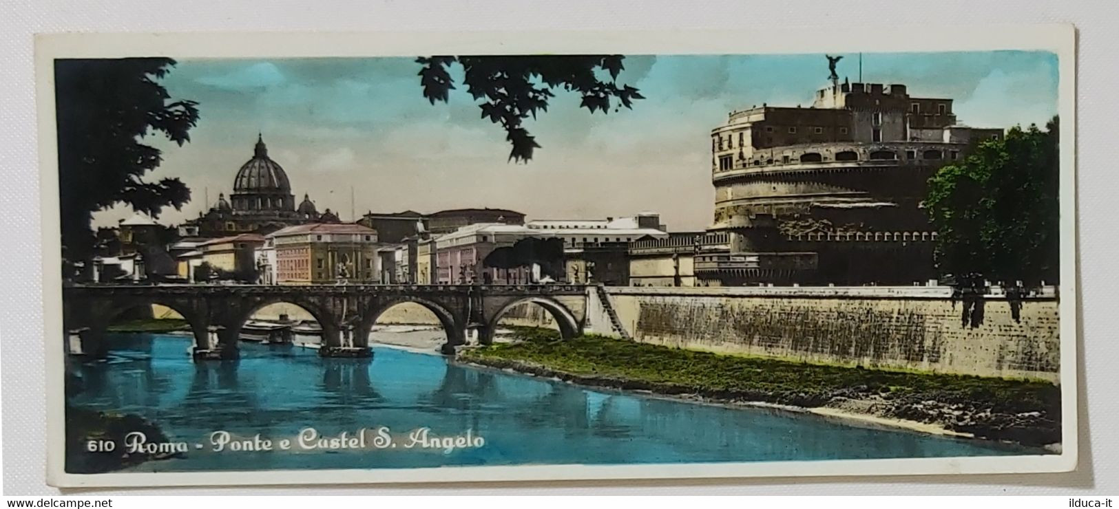 69037 Cartolina Fuori Formato - Roma - Ponte E Castel Sant'Angelo - VG Anni '60 - Bruggen