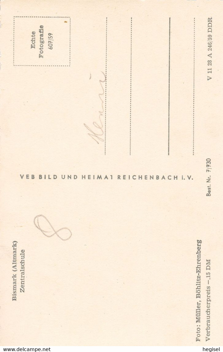 1960, DDR, Bismark, Altmark, Zentralschule - Stendal