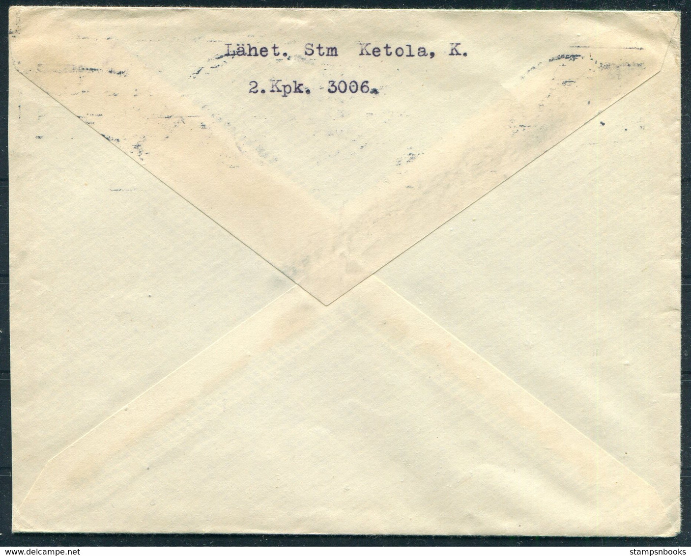 1942 Finland Kenttapostia Fieldpost Feldpost Cover - Militaires