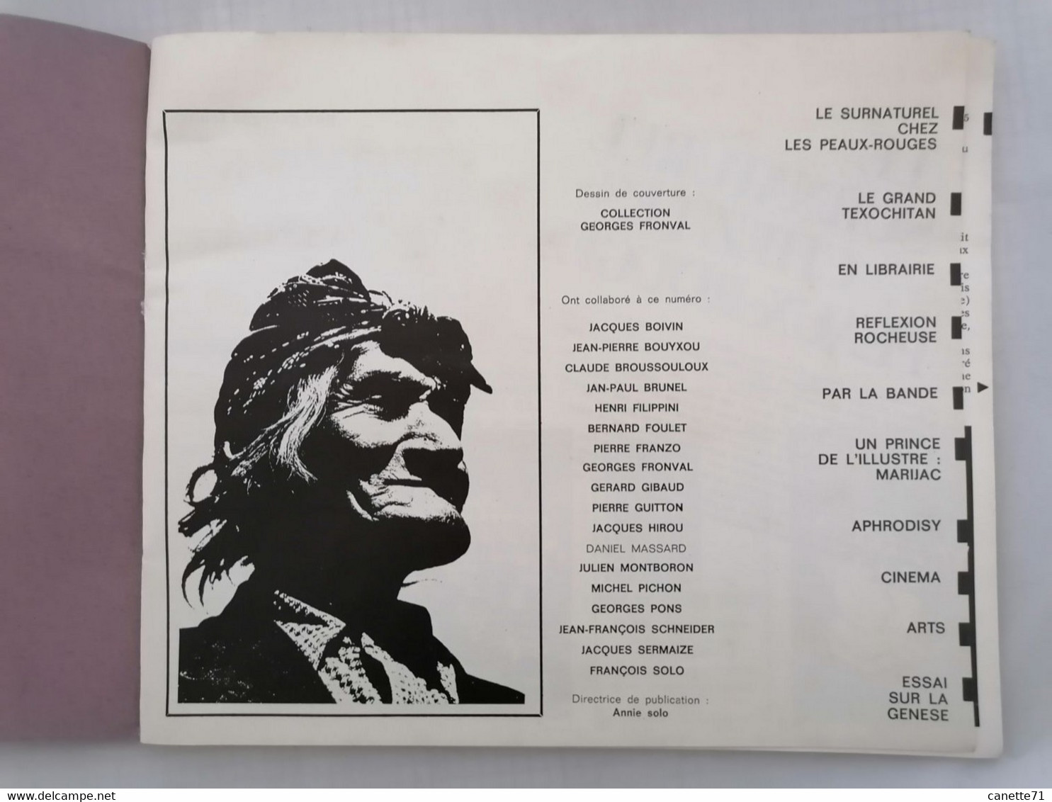 Miroir Du Fantastique "Le Surnaturel Chez Les Peaux-rouges" Volume 3 - Numéro 24 - Serigraphies & Lithographies