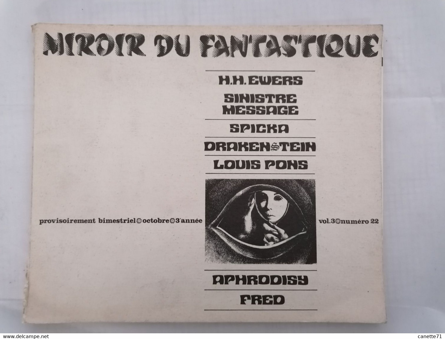 Miroir Du Fantastique 3ème Année - Numéro 22 - Vol 3 - Octobre - Serigraphien & Lithographien