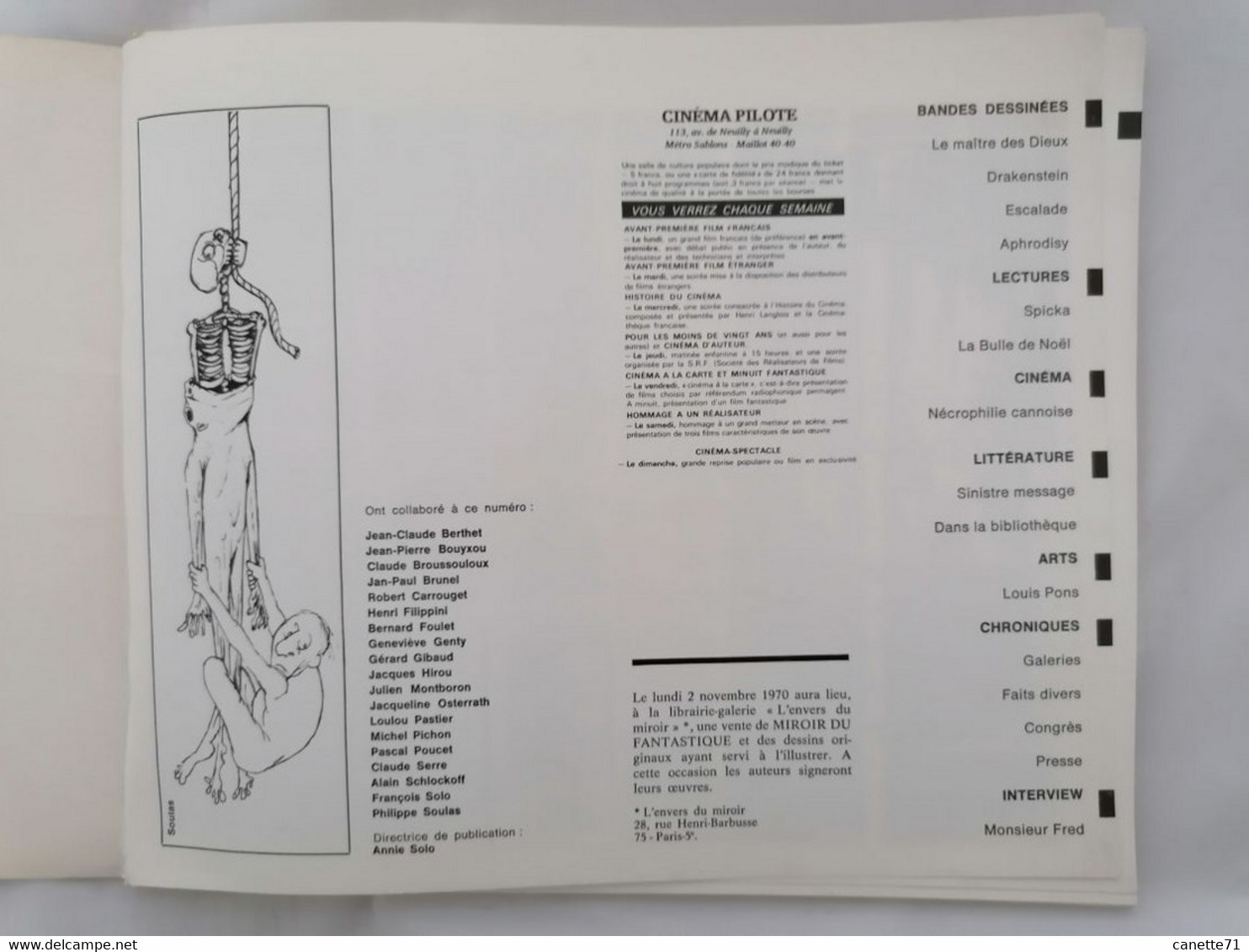 Miroir Du Fantastique 3ème Année - Numéro 22 - Vol 3 - Octobre - Sérigraphies & Lithographies