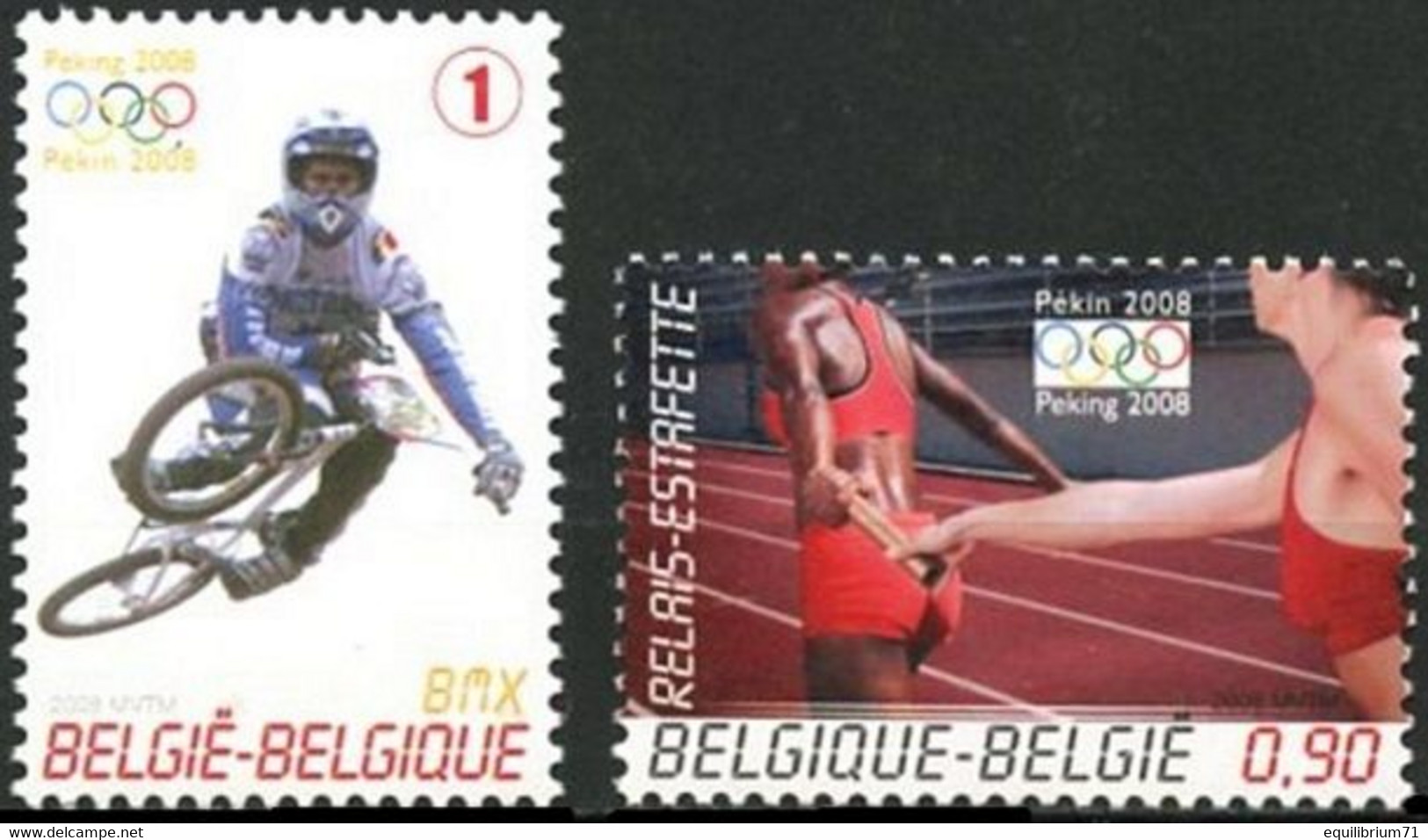 3797/3798** - Jeux Olympiques De Pékin / Olympische Spelen Peking - Sport - Vélo / Fiets - BELGIQUE / BELGIË - BMX