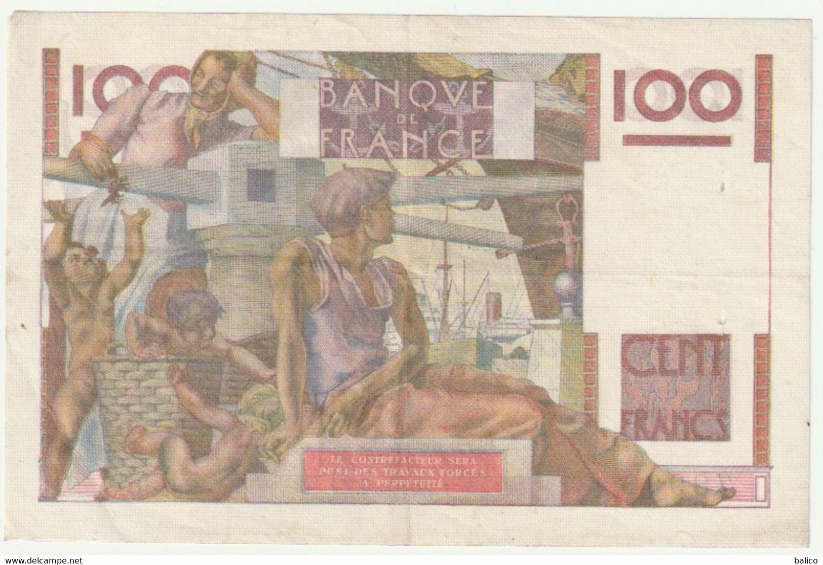 FRANCE - Billet  - Jeune Paysan - 100 Francs Du 7-1-1954   N°  78938   R.584   TTB - 100 F 1945-1954 ''Jeune Paysan''