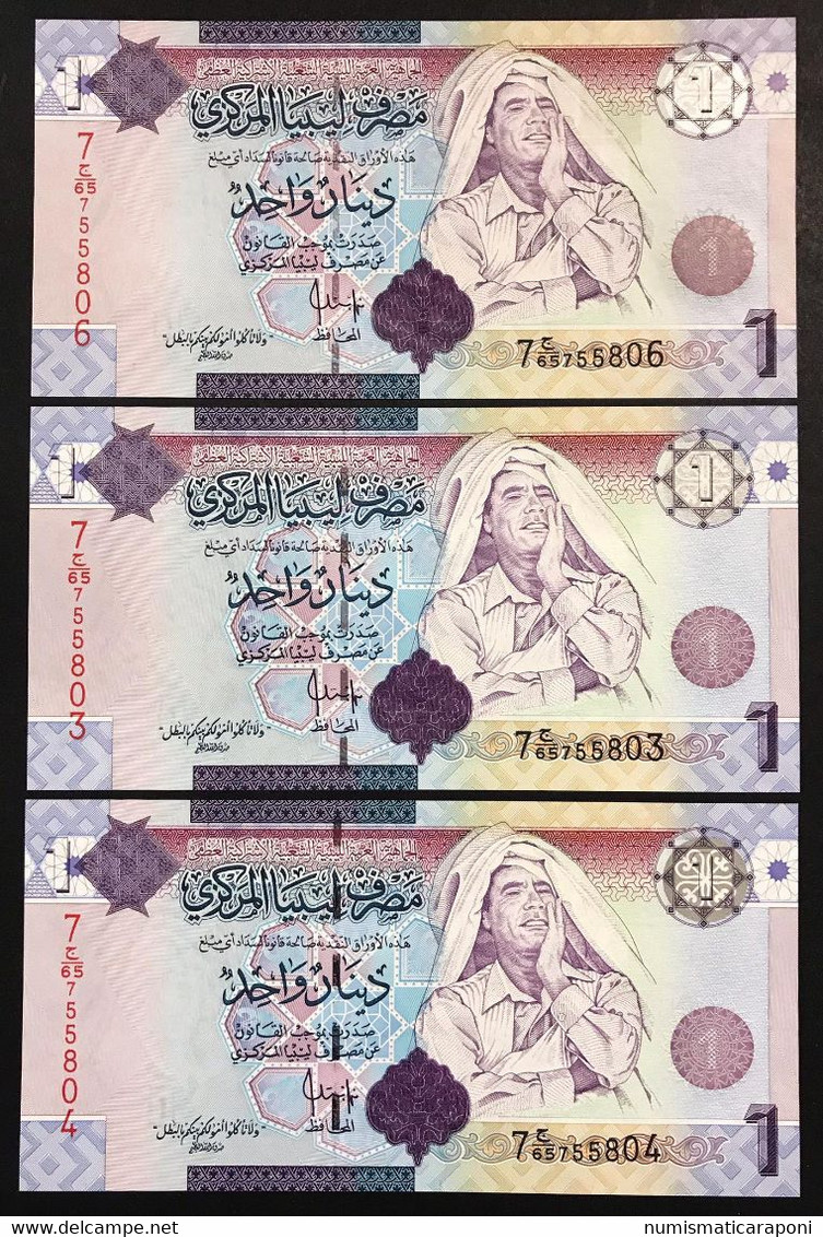 Libia Libya 1 Dinar  Gheddafy FDS - UNC Il Prezzo è Per Un Solo Biglietto Price For Only 1 Notes  LOTTO 2195 - Libya