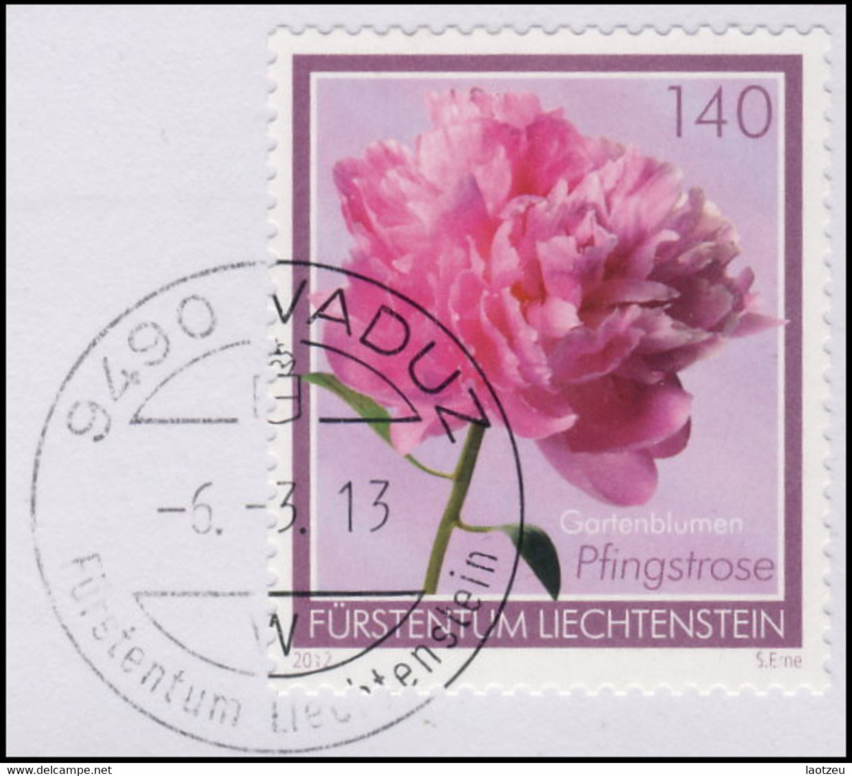 Liechtenstein 2012. ~ YT 1575 - Pivoine - Used Stamps