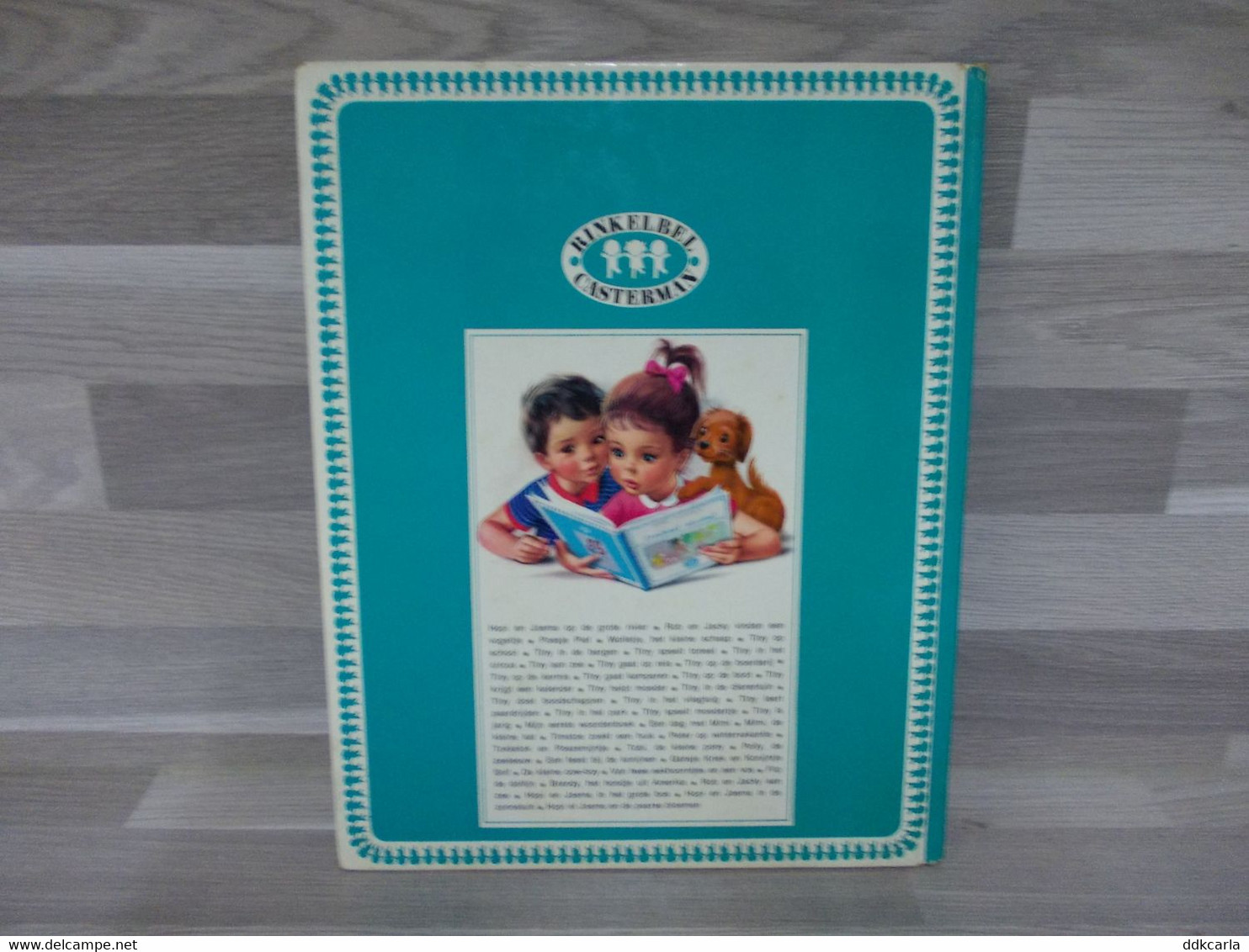 Boek - Kinderboek Tiny Op School 1957 - Oud