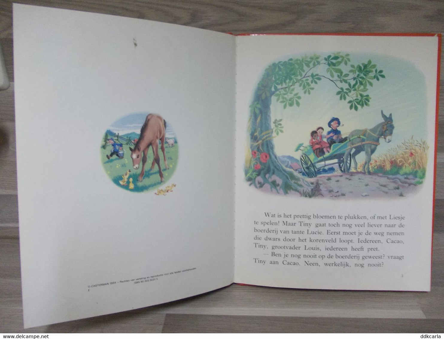 Boek - Kinderboek Tiny Op De Boerderij 1975 - Oud