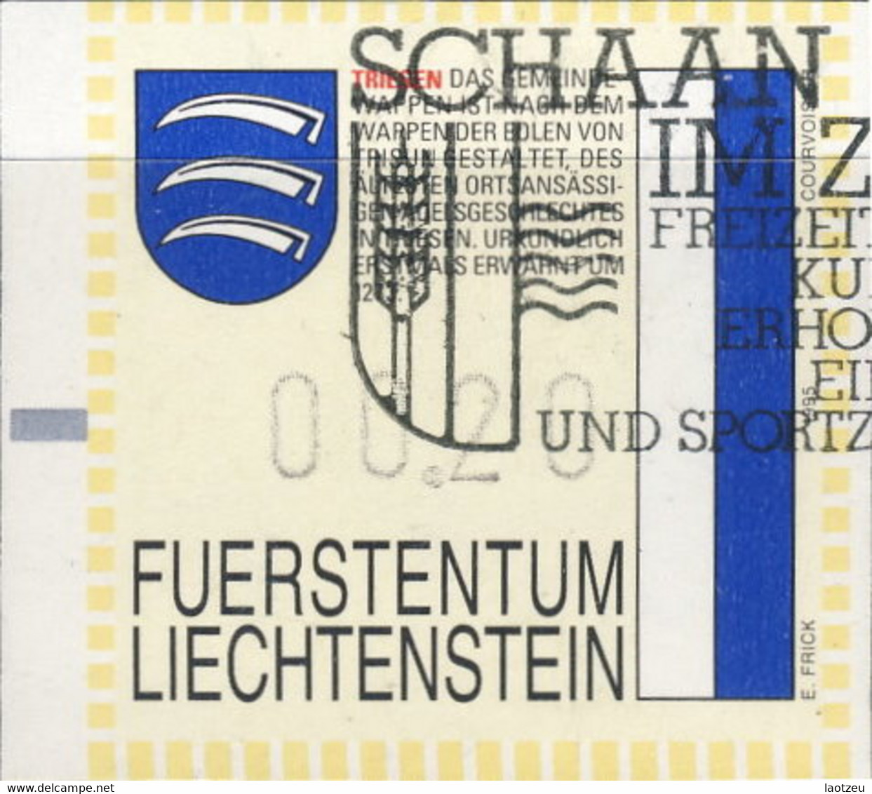 Liechtenstein Distributeurs 1995. ~ D 4/6 - Armoiries - Autres & Non Classés