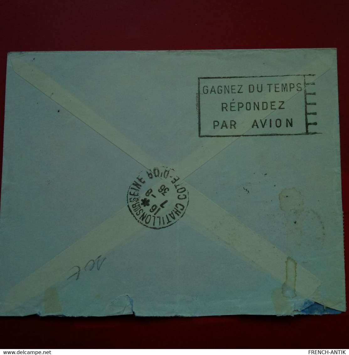 LETTRE A.O.F COTONOU POUR CHATILLON SUR SEINE POSTE AERIENNE - Brieven En Documenten