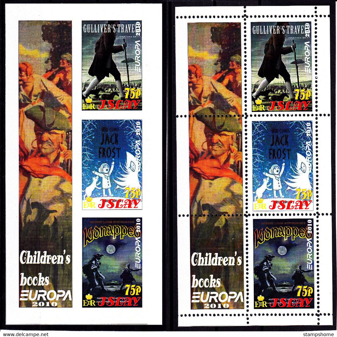 Islay - 2010 - Europa Thema & Child. Books - 2.Mini S/Sheet (imp.+perf.) Private İssue ** MNH - Local Issues