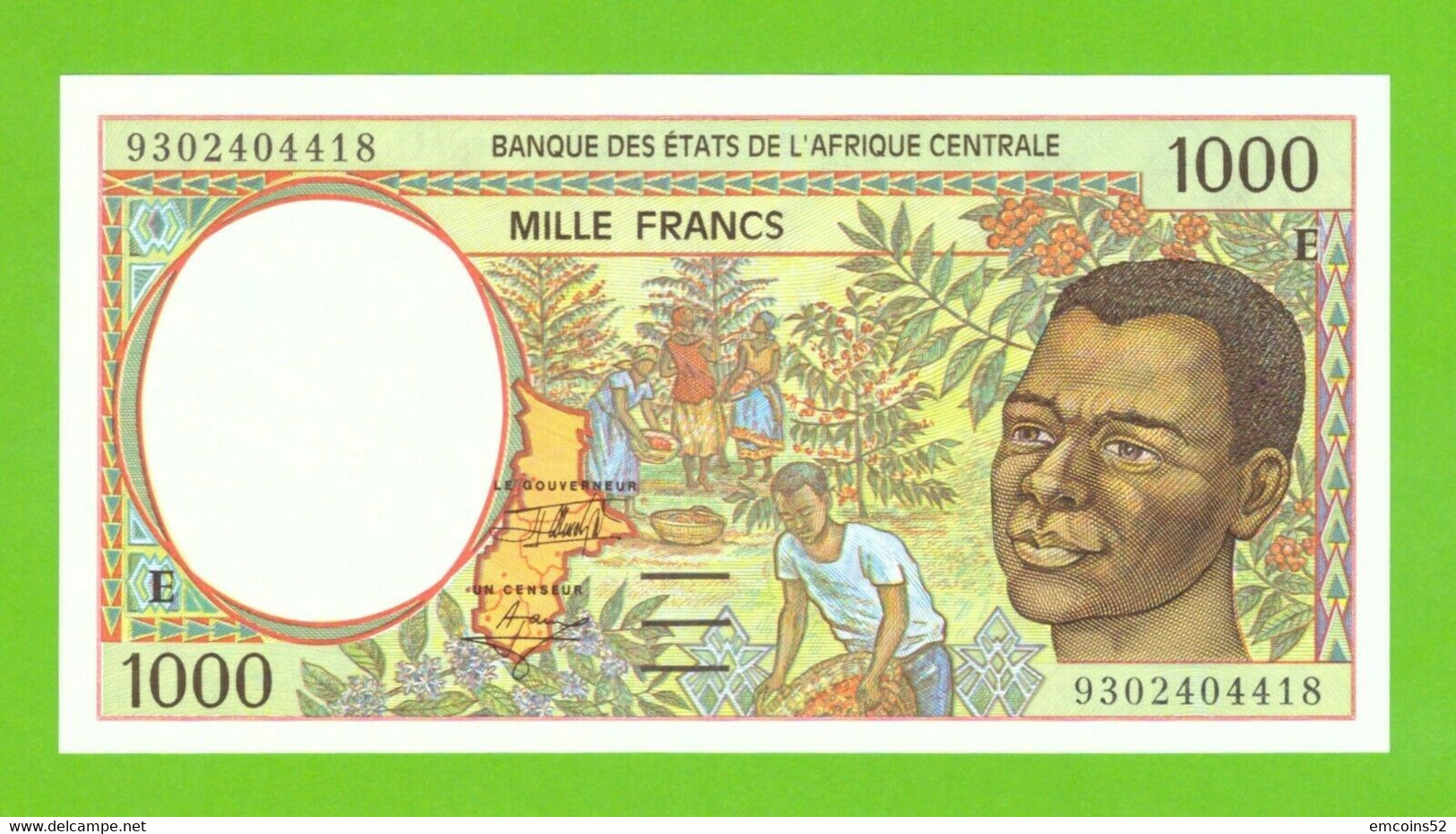 CAMEROUN C.A.S. 1000 FRANCS 1993  P-202Ea   UNC - Central African States