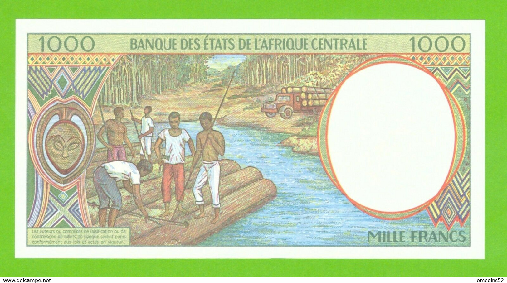 CAMEROUN C.A.S. 1000 FRANCS 1993  P-202Ea   UNC - Central African States