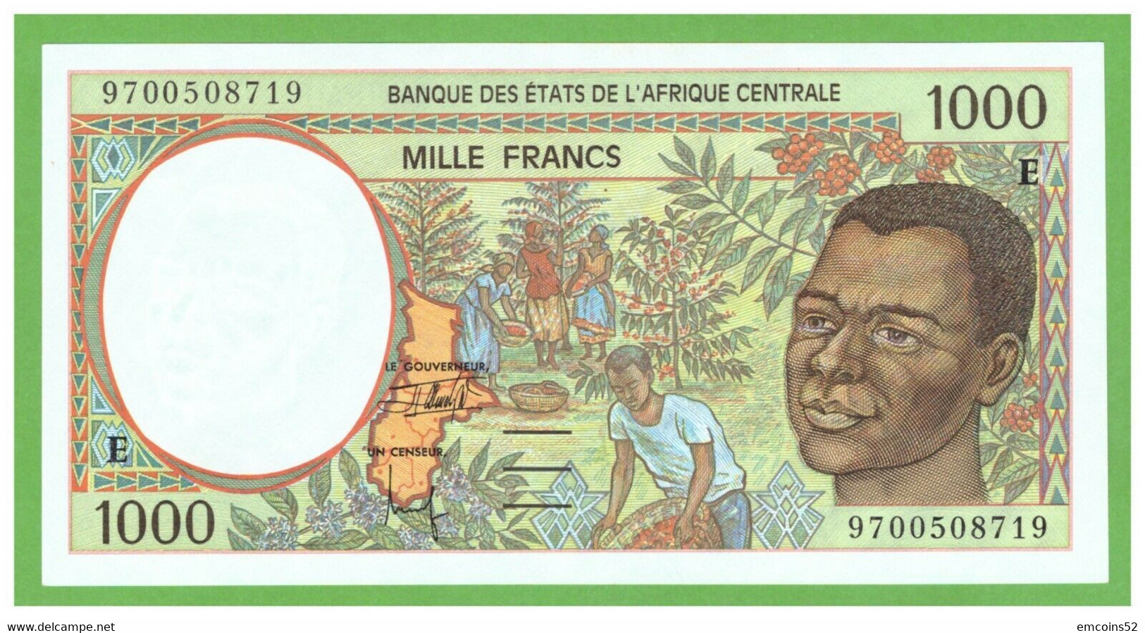 CAMEROUN C.A.S. 1000 FRANCS 1997  P-202Ed   UNC - Zentralafrikanische Staaten