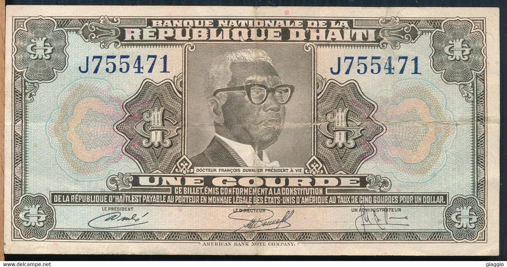 °°° HAITI - 1 GOURDE 1979 °°° - Haiti