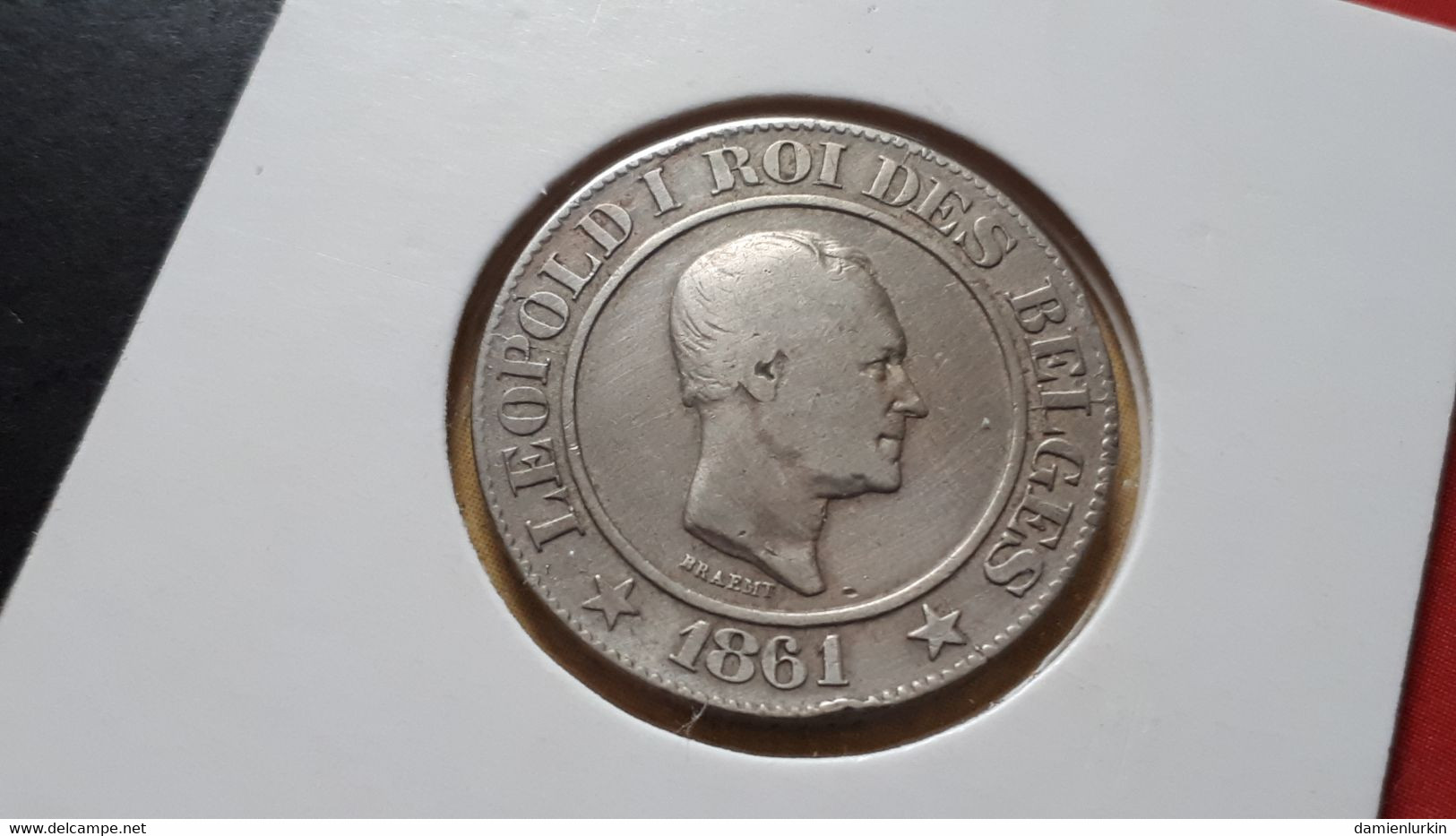 BELGIQUE LEOPOLD PREMIER TRES BELLE 20 CENTIMES 1861 - 20 Cents