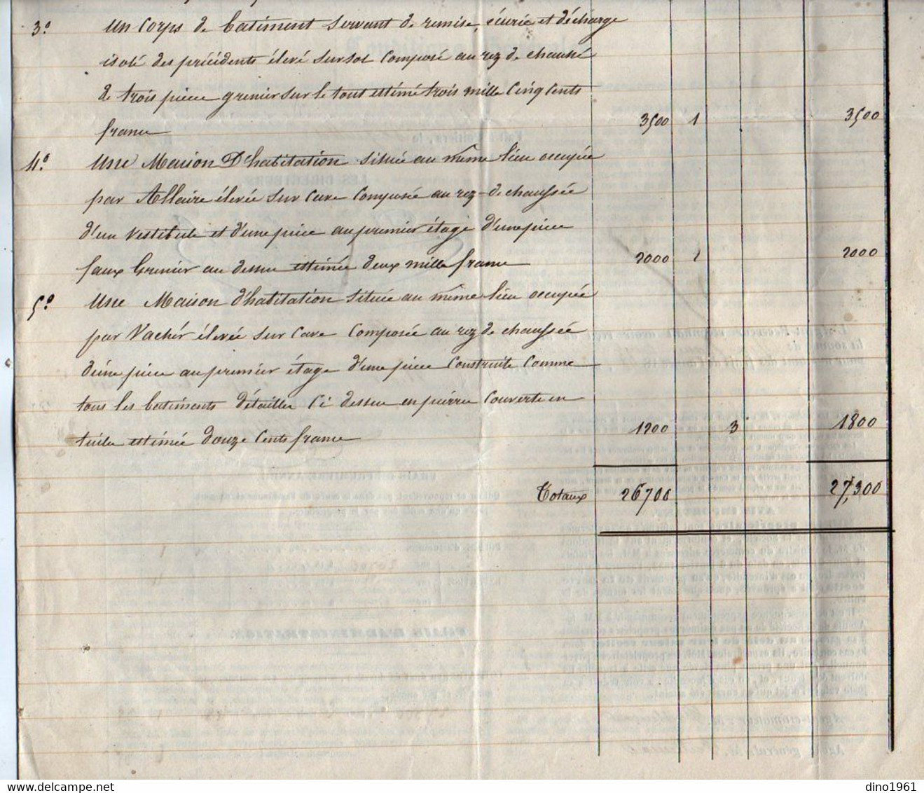 VP18.961 - POITIERS 1848 - Police D'Assurance - Société Mutuelle Immobilière - Mr Paul ALEXANDRE à NIORT - Banco & Caja De Ahorros