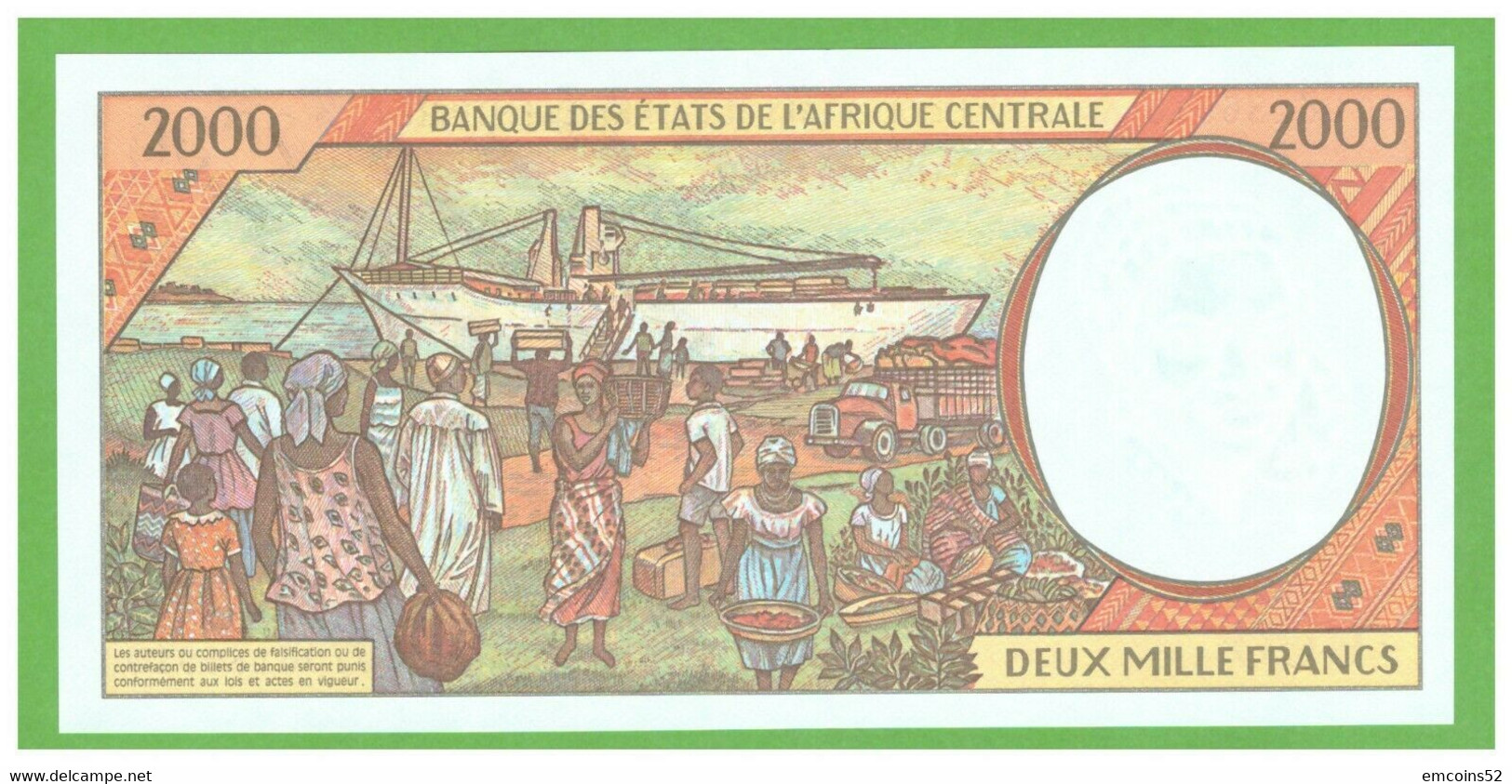 CHAD C.A.S. 2000 FRANCS 1997  P-603Pd  UNC - Tchad