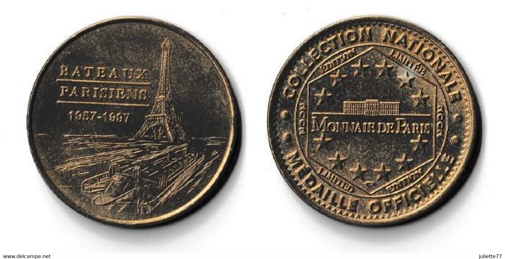 Jetons - MDP 2002 - PARIS / Bateaux Parisiens (n°1, édition Limitée) - 2002