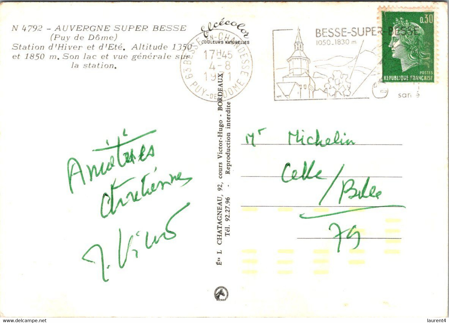 (3 E 18) France - Super Besse - Besse Et Saint Anastaise