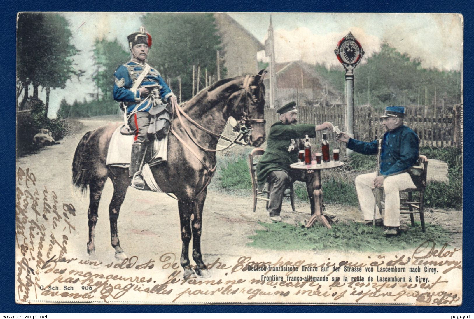 54. Cirey. Frontière Franco-allemande Sur La Toute De Lascemborn ( Lafrimbole). 1909 - Cirey Sur Vezouze