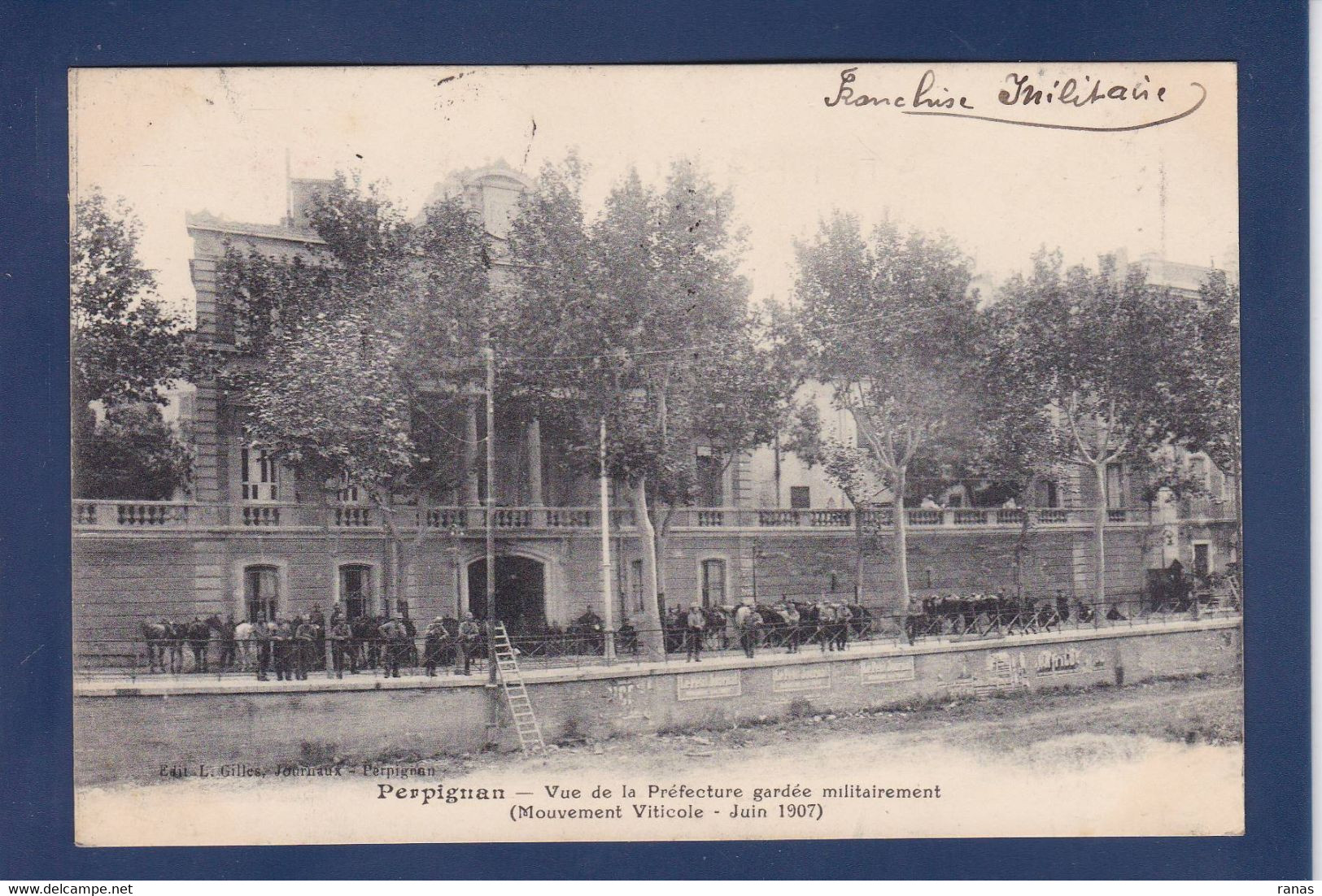 CPA Pyrénées Orientales 66 Evénements Viticoles Du Midi 1907 Perpignan Circulé - Perpignan