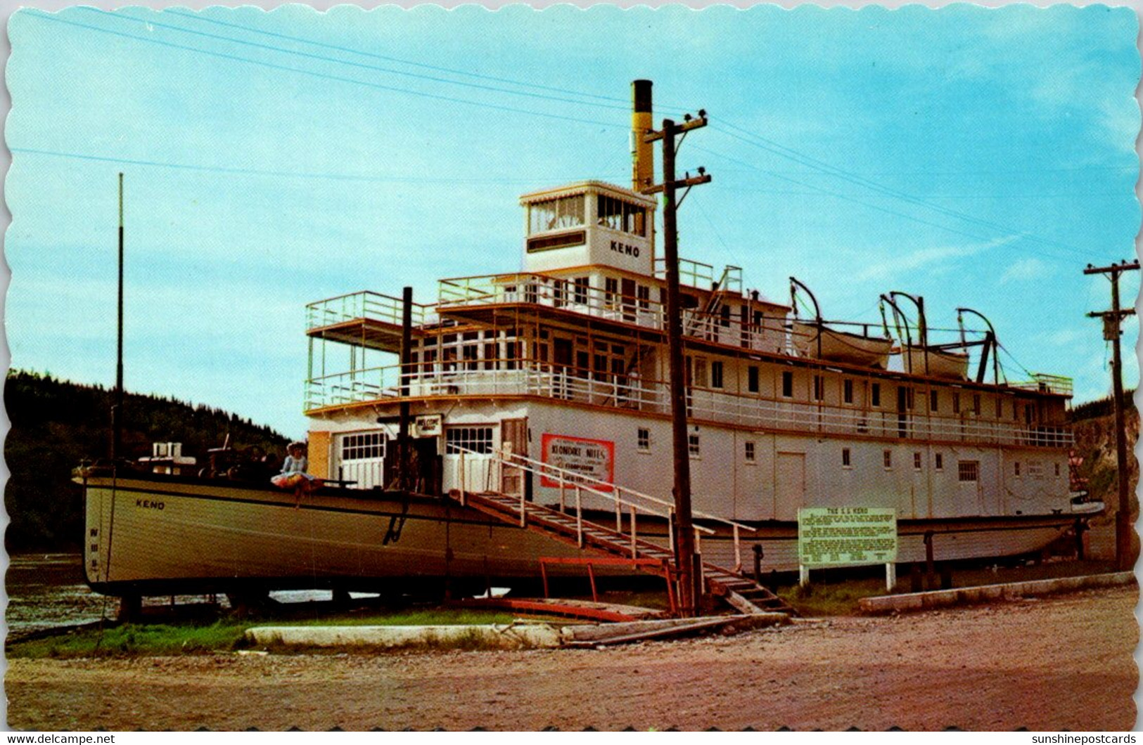 Canada Yukon Dawson City Sternwheeler S S Keno On Banks Of Yukon River - Yukon