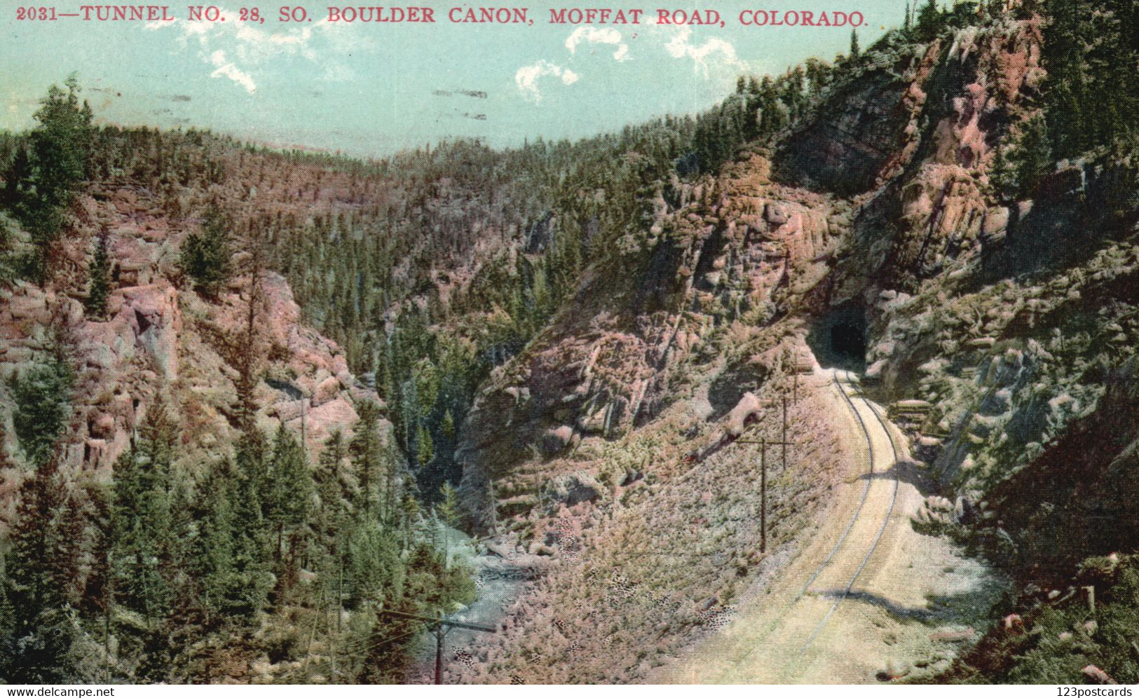 Tunnel No. 28, So. Boulder Canon, Moffat Road, Colorado - VERY RARE! - Rocky Mountains