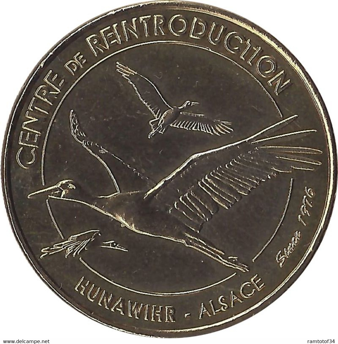 2013 MDP266 - HUNAWIHR - Centre De Réintroduction 11 (cigognes En Vol) / MONNAIE DE PARIS - 2013