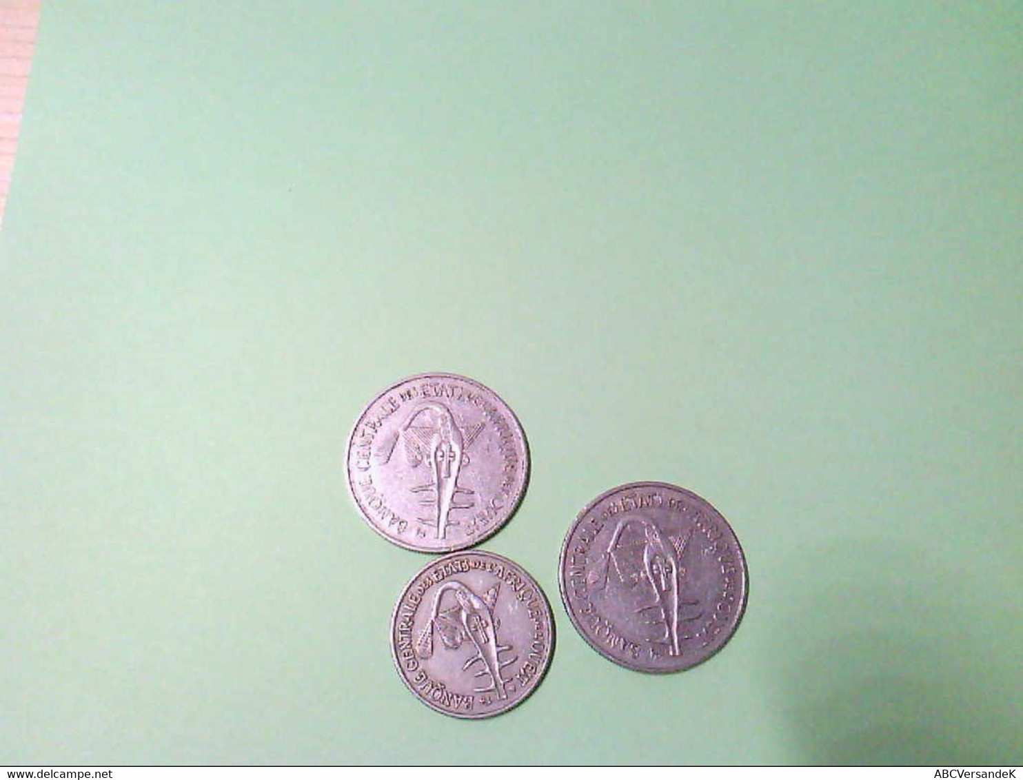 Ost Afrika, 3 Münzen, 2 X 100 Francj, 1 X 50 Francj, Erhaltungszustand: Schön. - Numismática