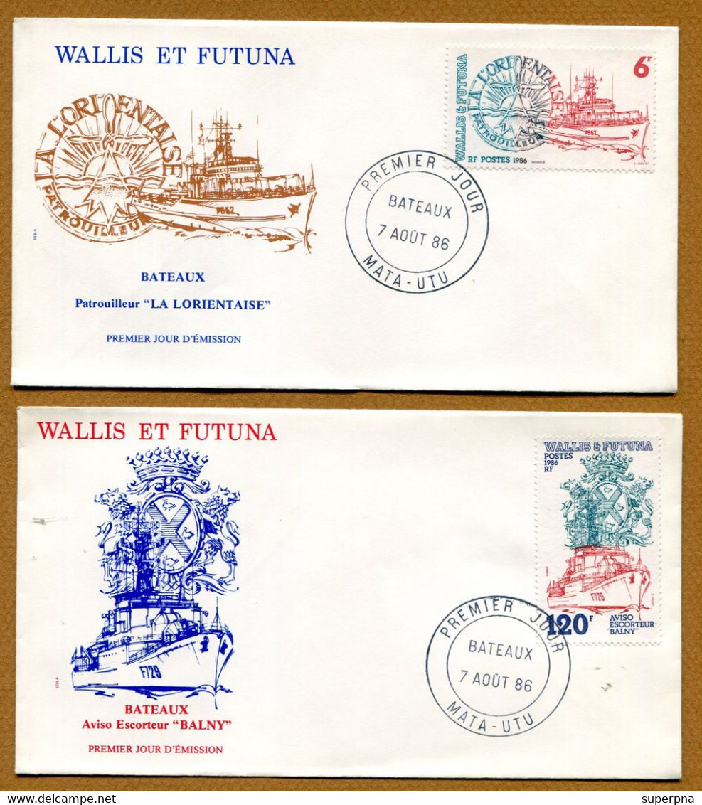 WALLIS ET FUTUNA : " MATA-UTU "  (x 2) - Covers & Documents